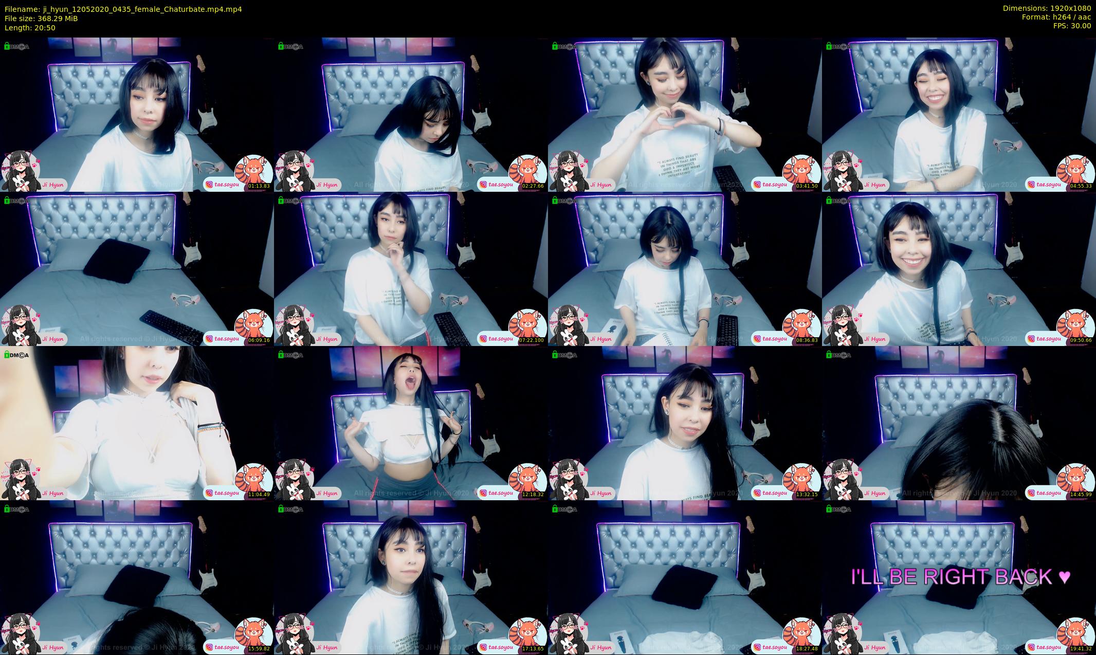 ji_hyun — 21 minute Chaturbate female cam show recording, 1080p, May 12, 2020