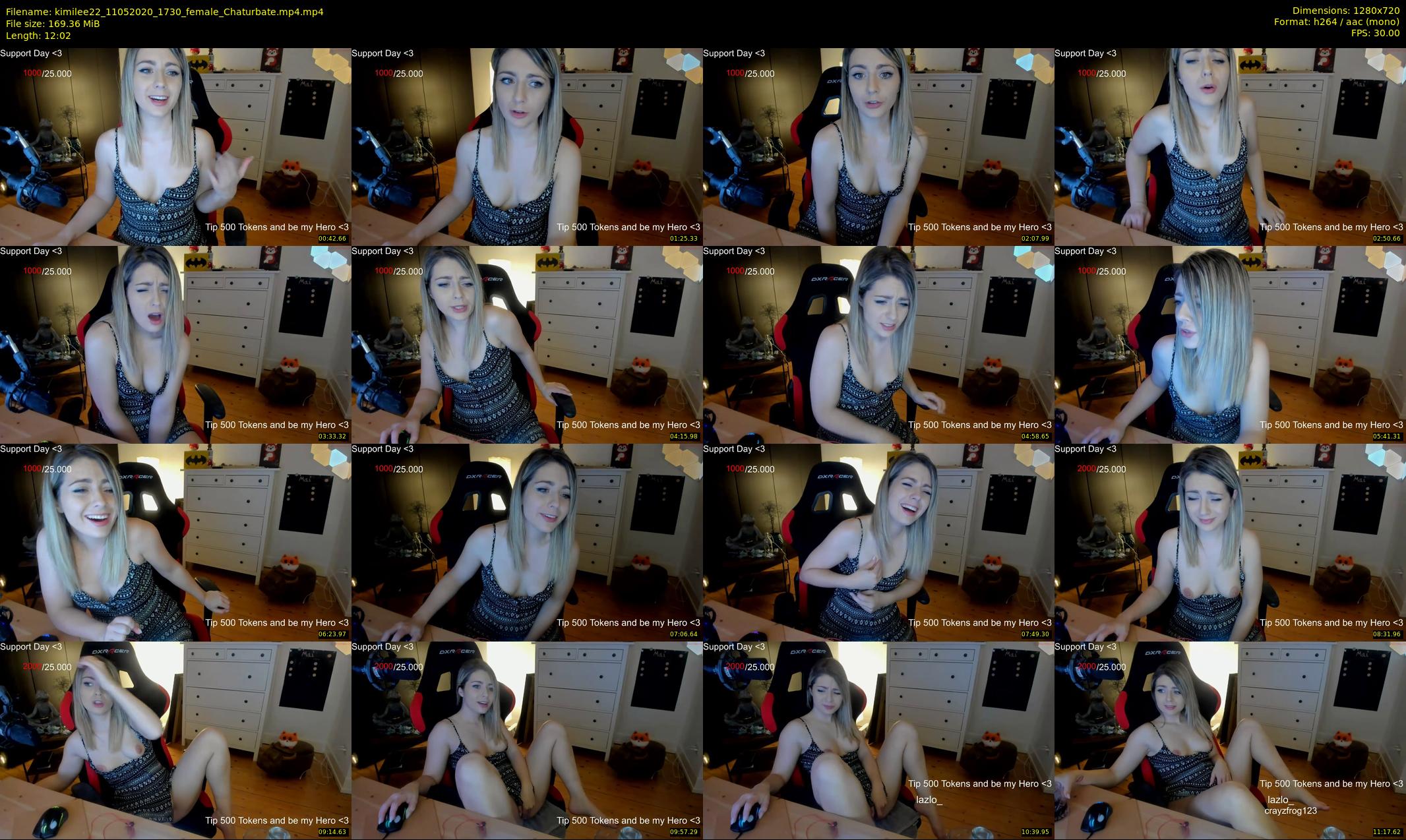 kimilee22 — 13 minute Chaturbate female cam show recording, 720p, May 11, 2020