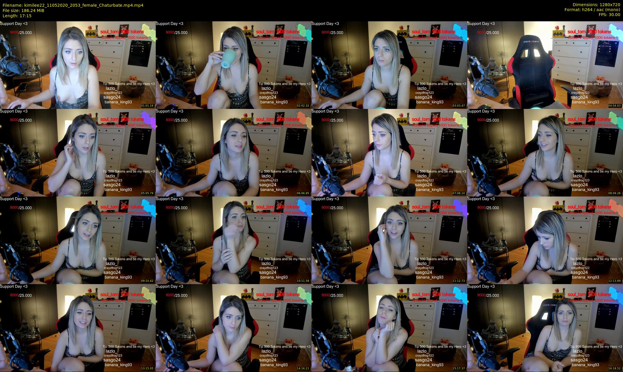 kimilee22 — 18 minute Chaturbate female cam show recording, 720p, May 11, 2020