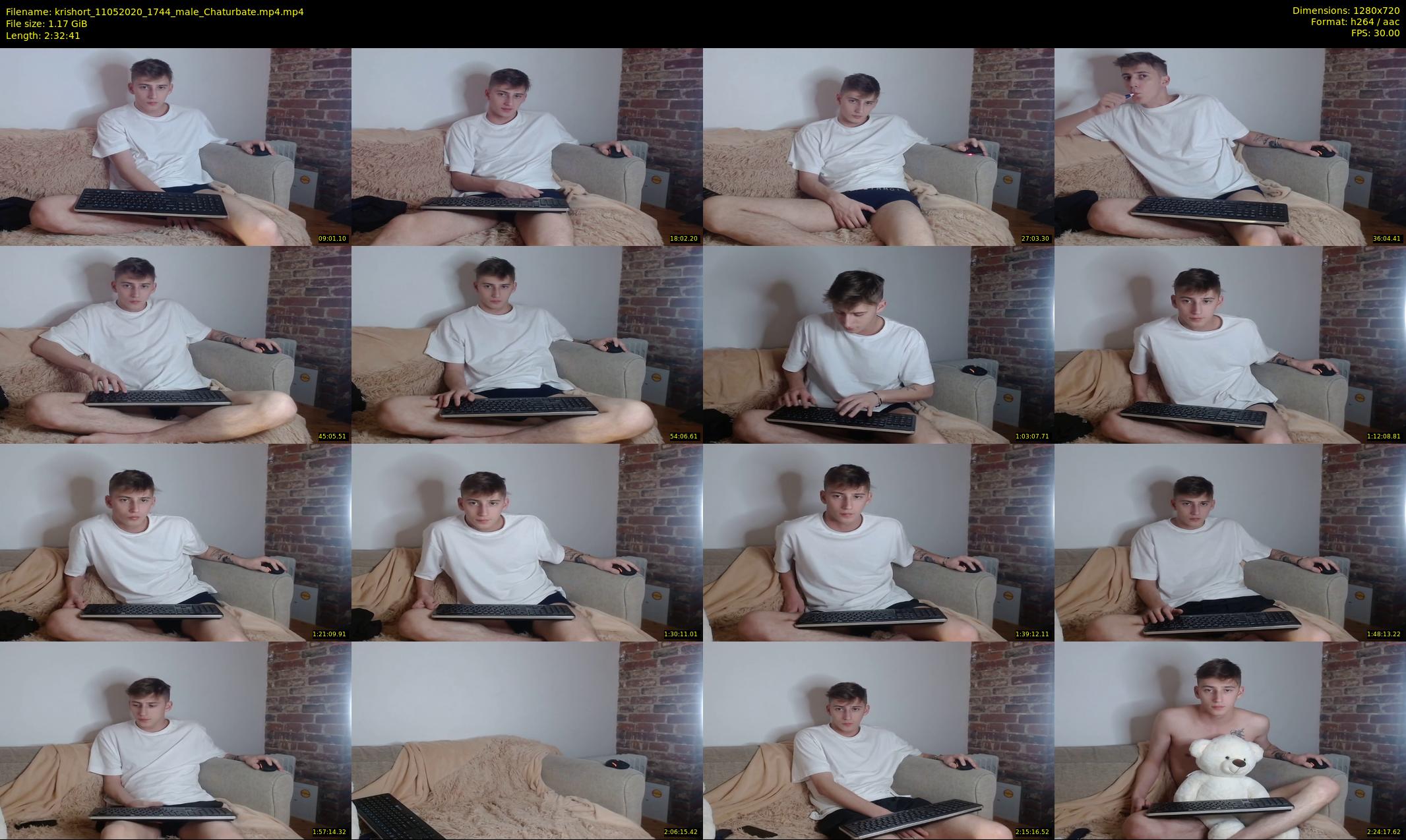 krishort — 153 minute Chaturbate male cam show recording, 720p, May 11, 2020