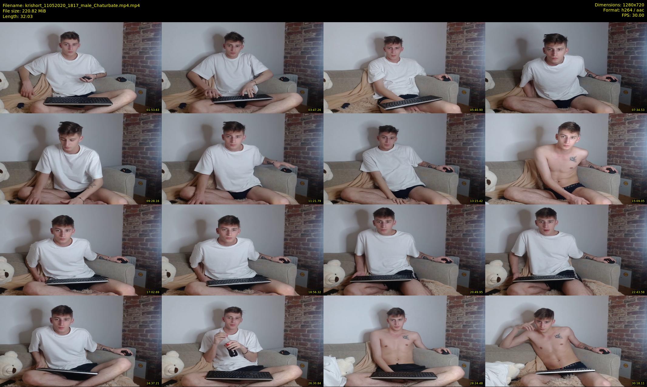 krishort — 33 minute Chaturbate male cam show recording, 720p, May 11, 2020