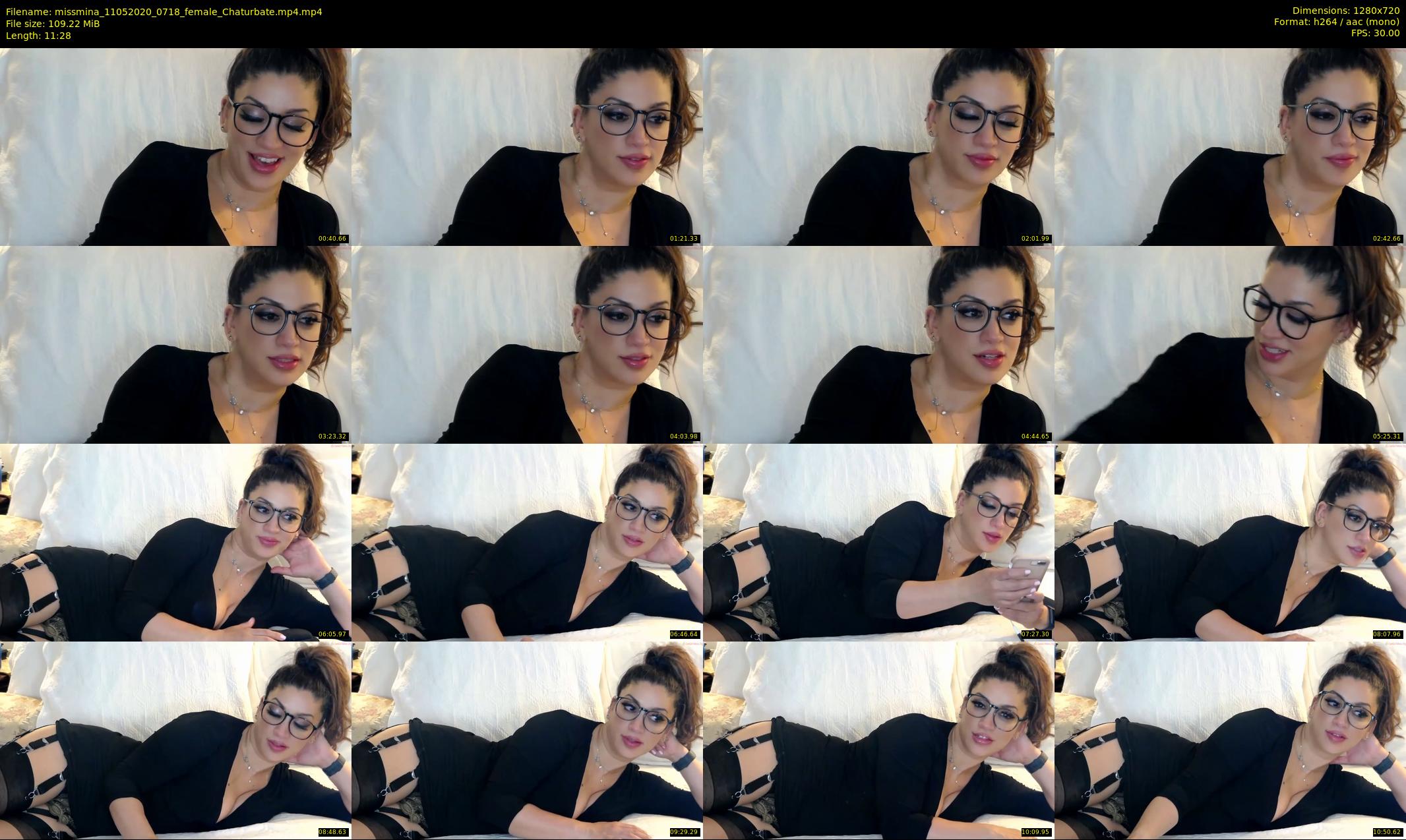 missmina — 12 minute Chaturbate female cam show recording, 720p, May 11, 2020