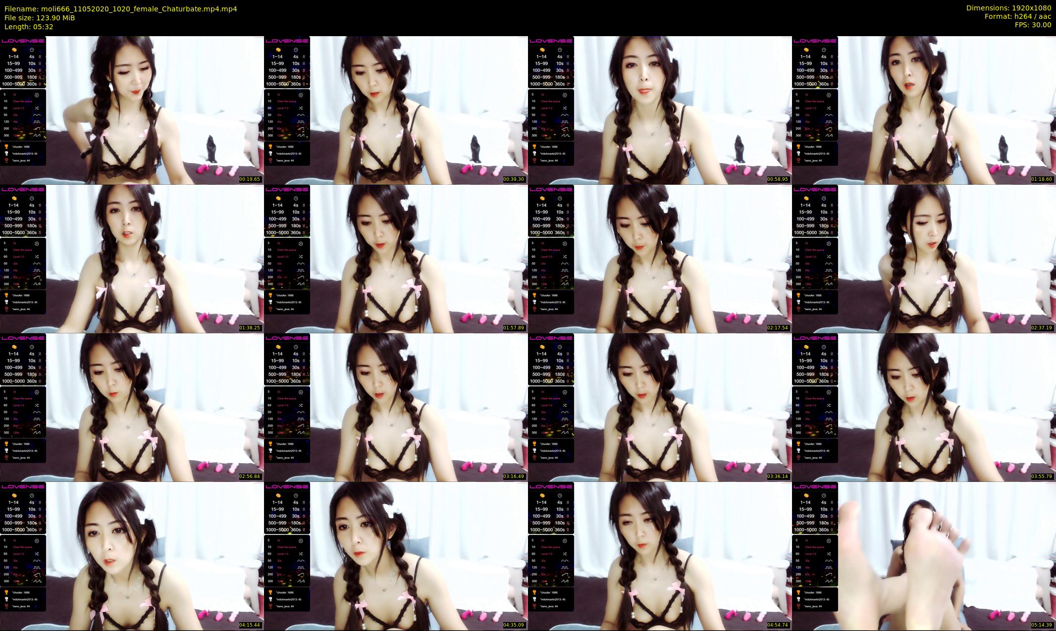 moli666 — 6 minute Chaturbate female cam show recording, 1080p, May 11, 2020