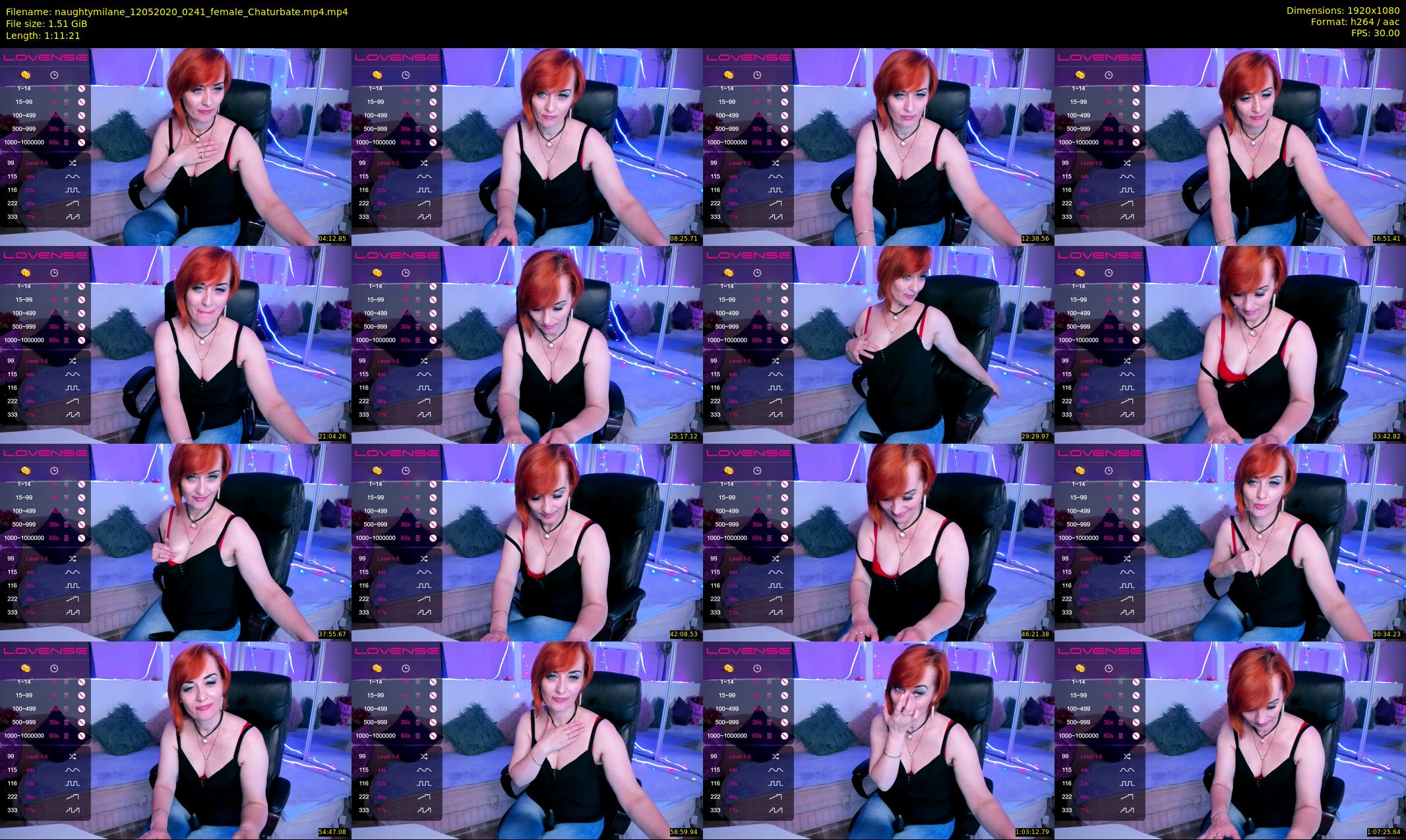 naughtymilane — 72 minute Chaturbate female cam show recording, 1080p, May 12, 2020