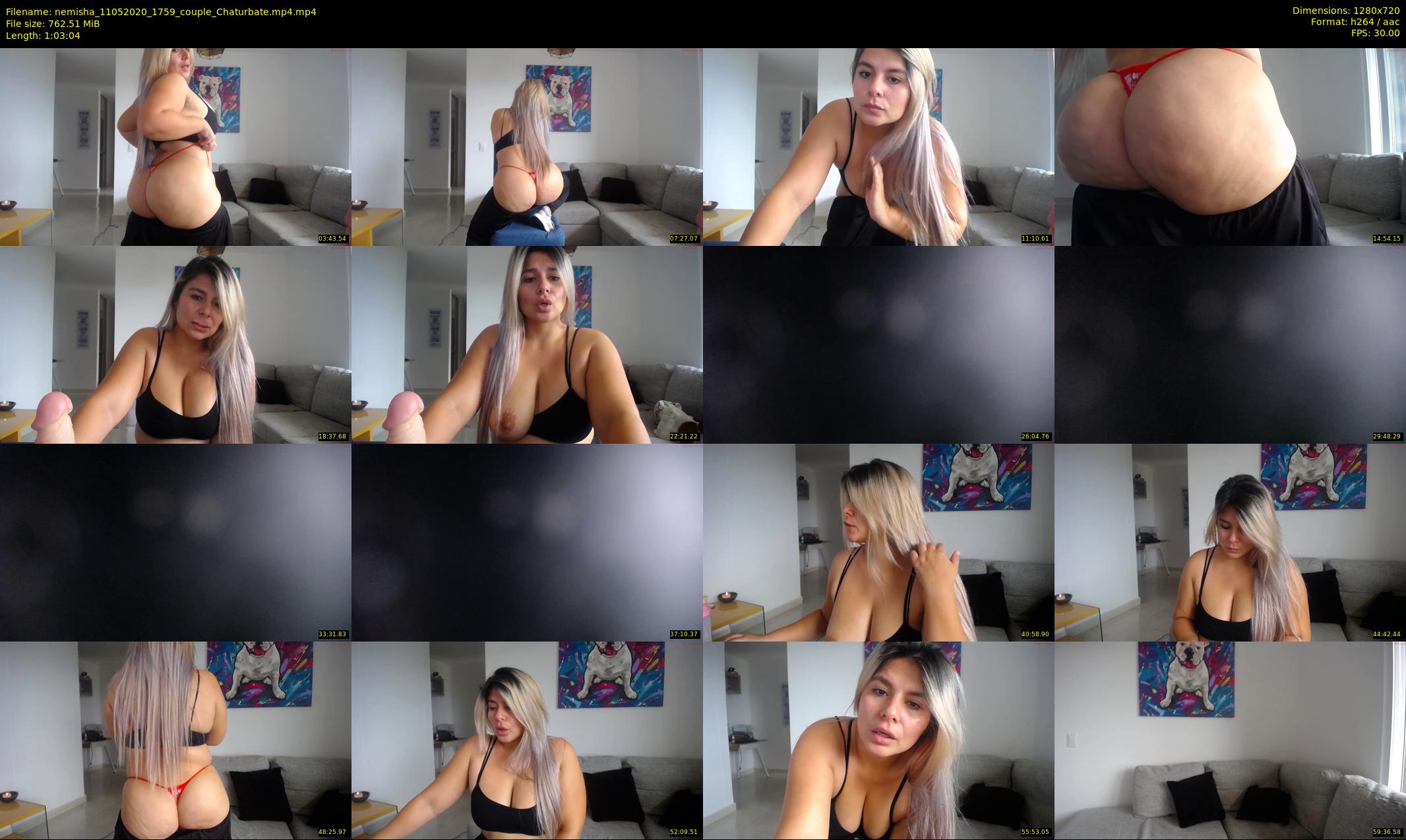 nemisha — 64 minute Chaturbate female cam show recording, 720p, May 11, 2020