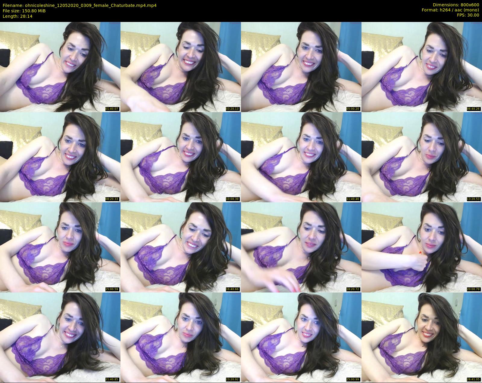 ohnicoleshine — 29 minute Chaturbate female cam show recording, 480p, May 12, 2020