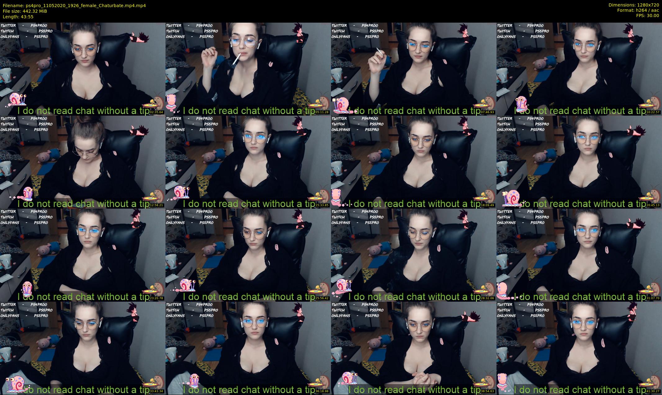 ps4pro — 44 minute Chaturbate female cam show recording, 720p, May 11, 2020