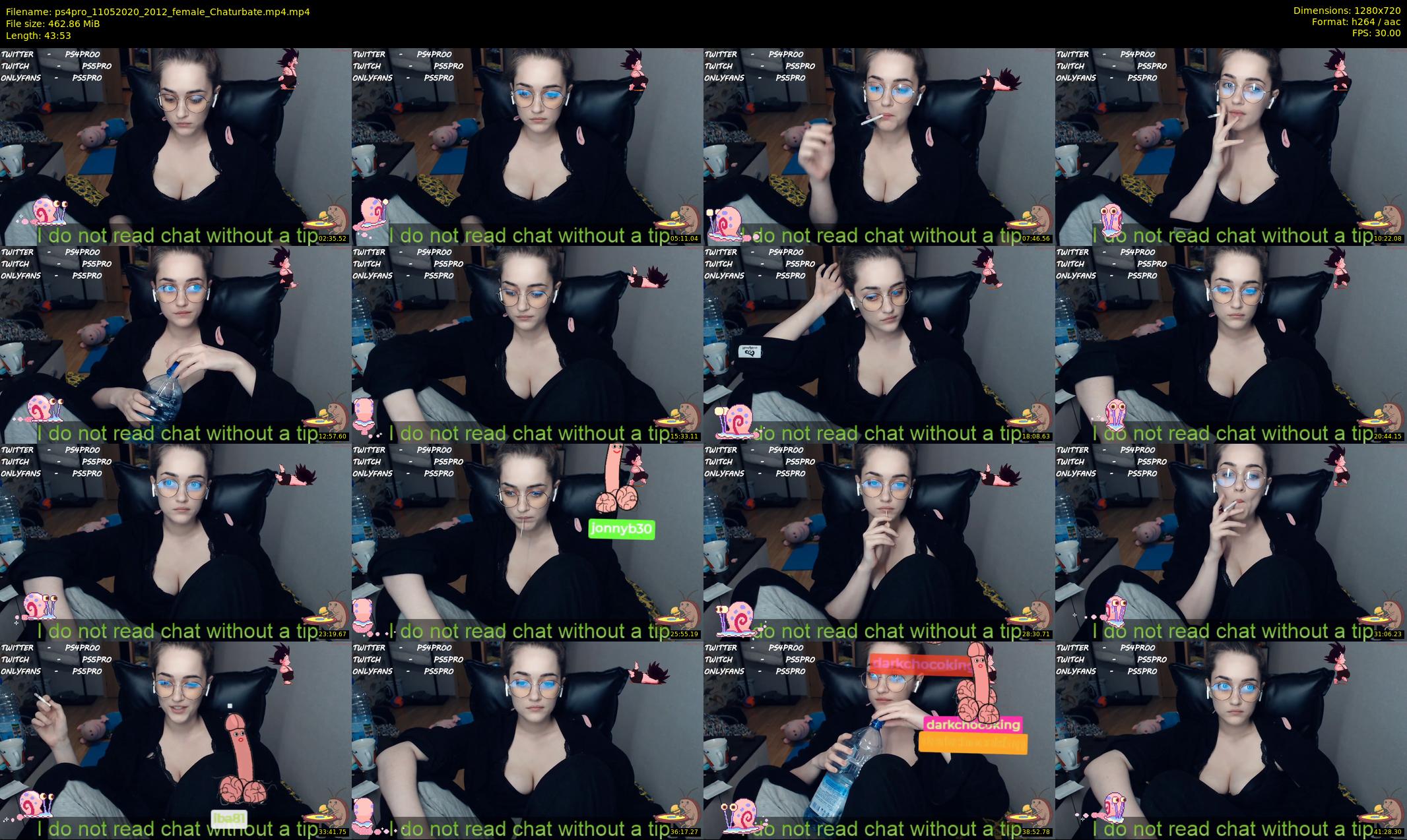 ps4pro — 44 minute Chaturbate female cam show recording, 720p, May 11, 2020