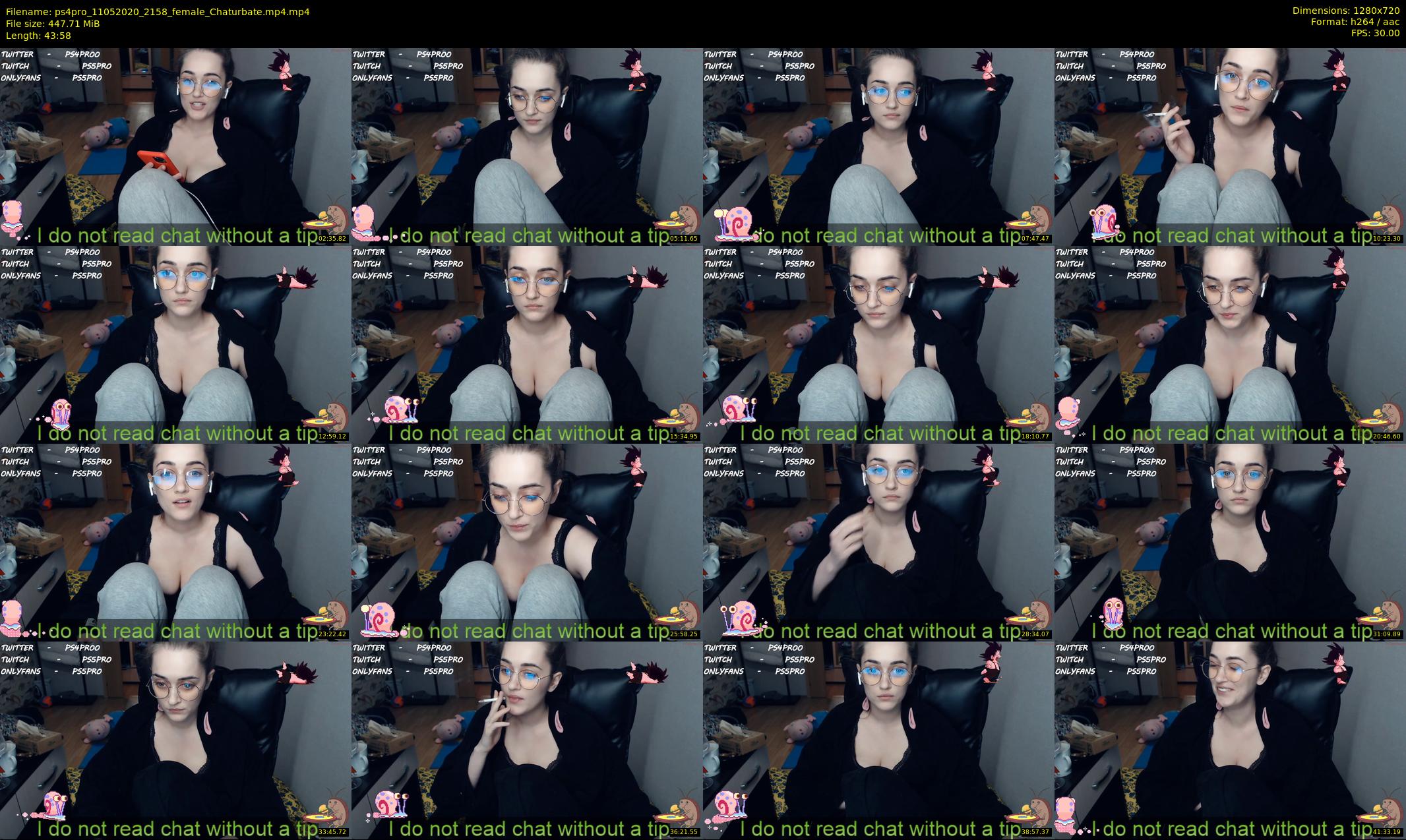 ps4pro — 44 minute Chaturbate female cam show recording, 720p, May 11, 2020