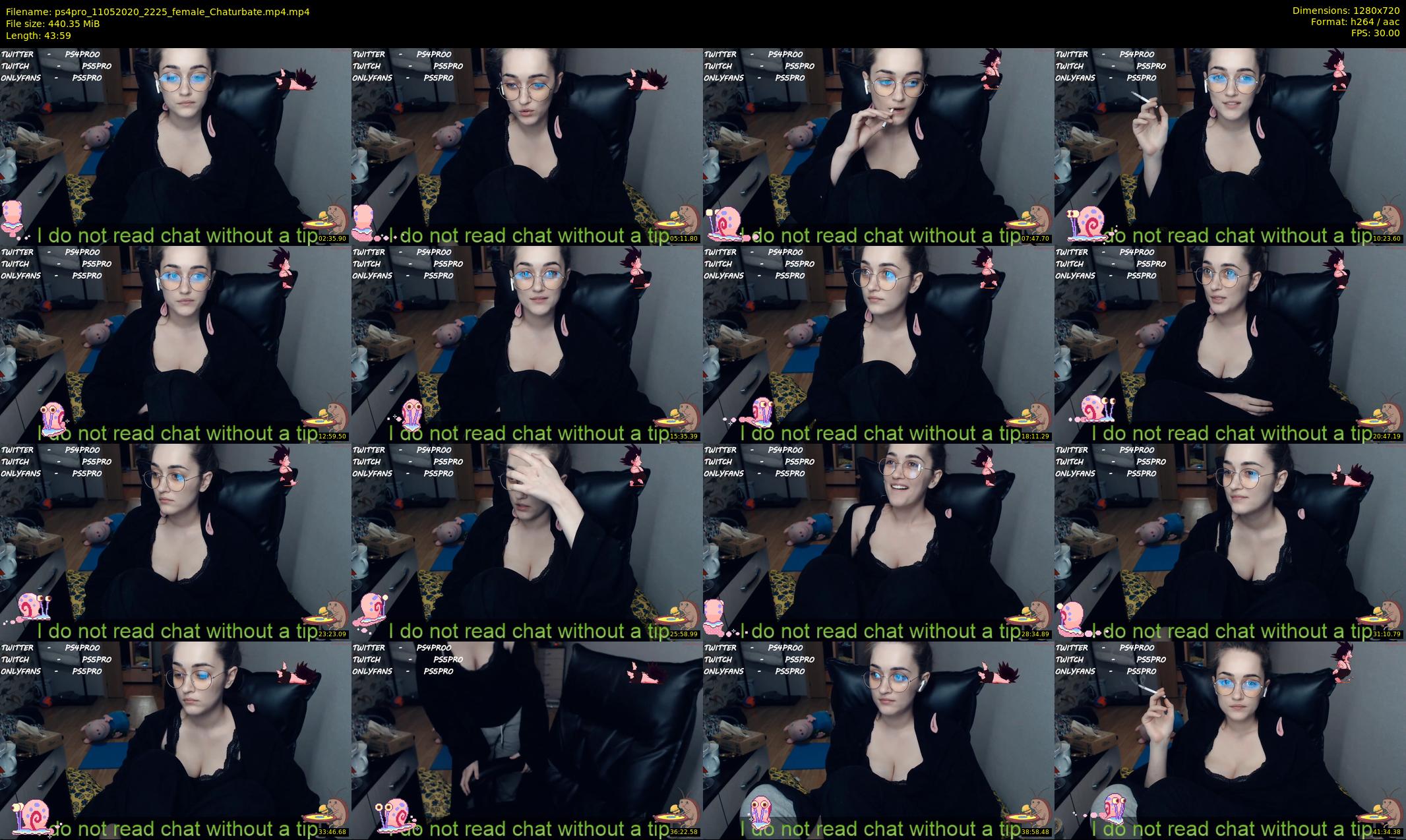 ps4pro — 44 minute Chaturbate female cam show recording, 720p, May 11, 2020