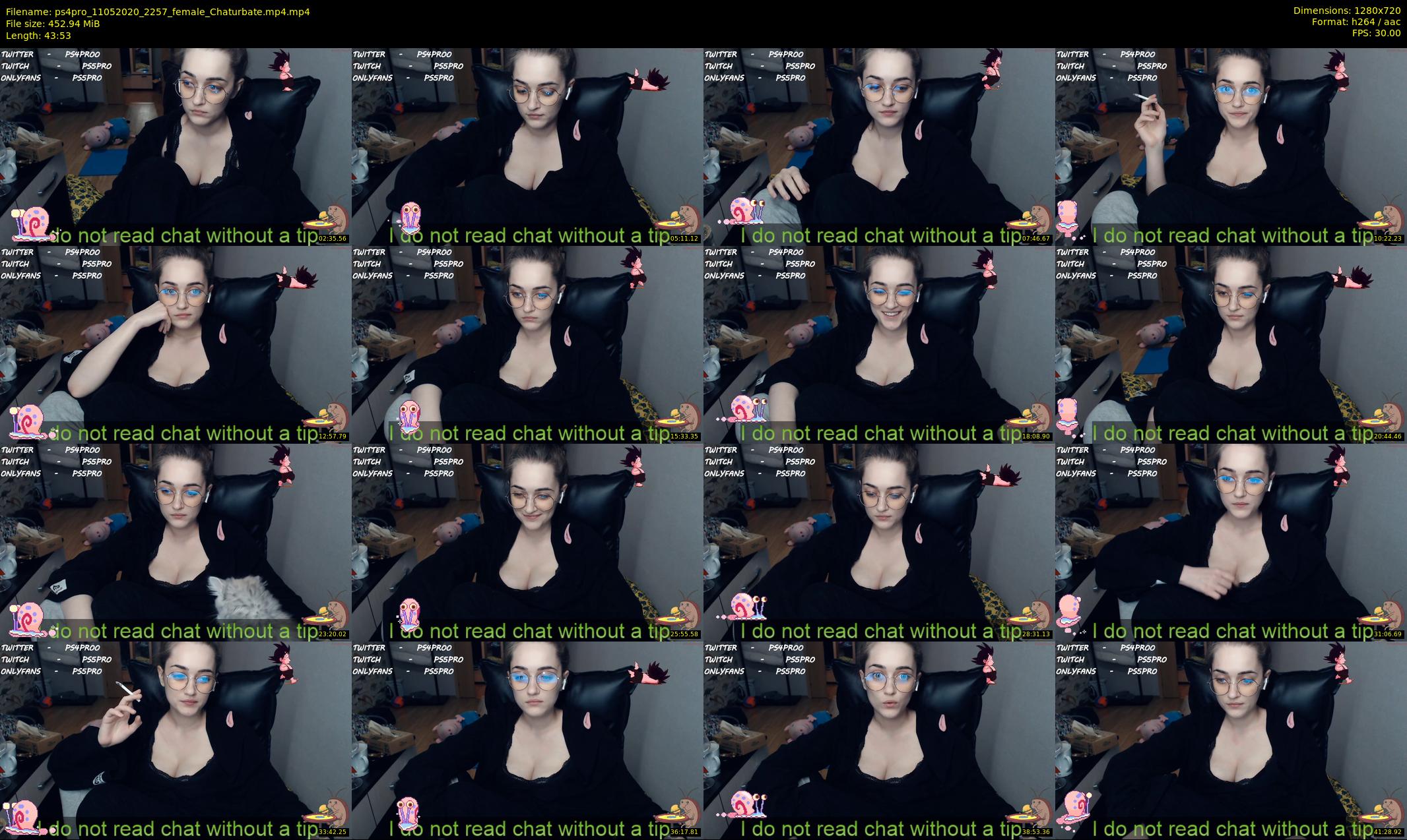 ps4pro — 44 minute Chaturbate female cam show recording, 720p, May 11, 2020