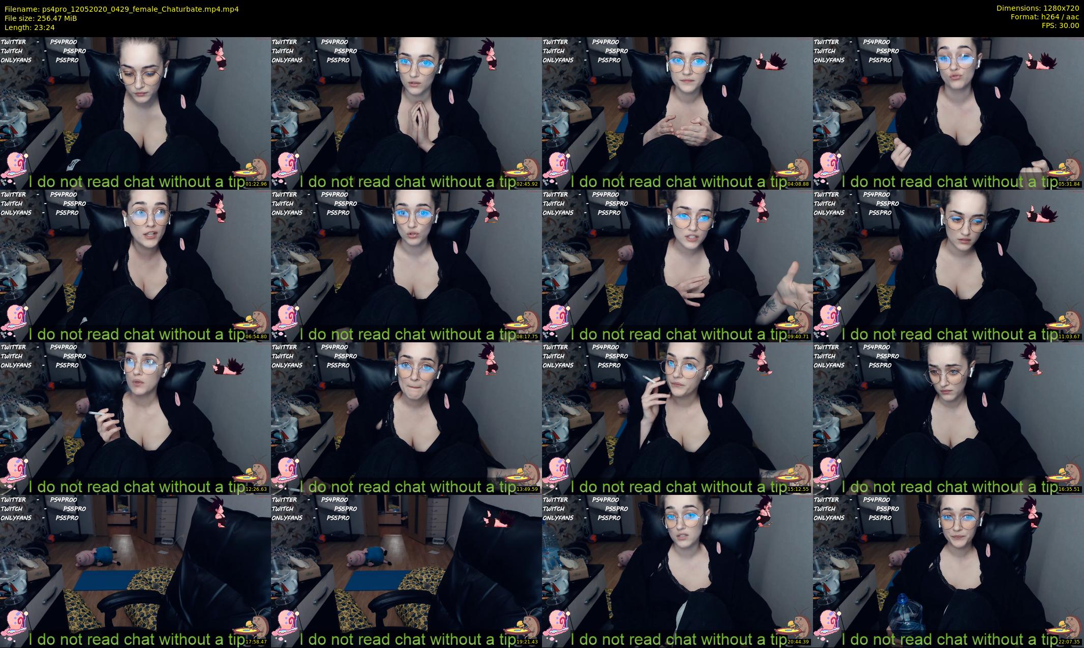 ps4pro — 24 minute Chaturbate female cam show recording, 720p, May 12, 2020