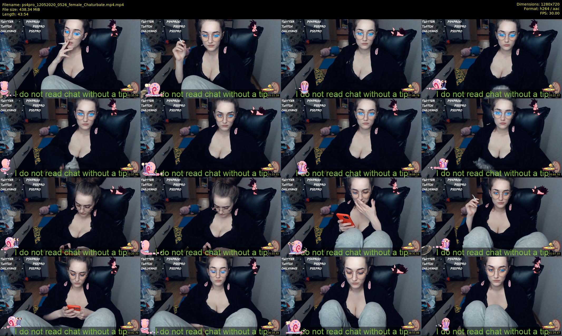 ps4pro — 44 minute Chaturbate female cam show recording, 720p, May 12, 2020