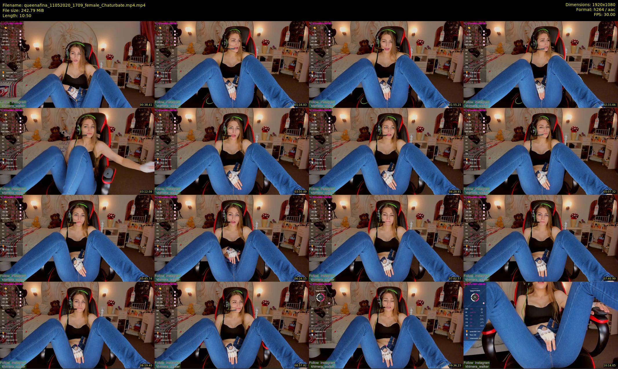 queenafina — 11 minute Chaturbate female cam show recording, 1080p, May 11, 2020