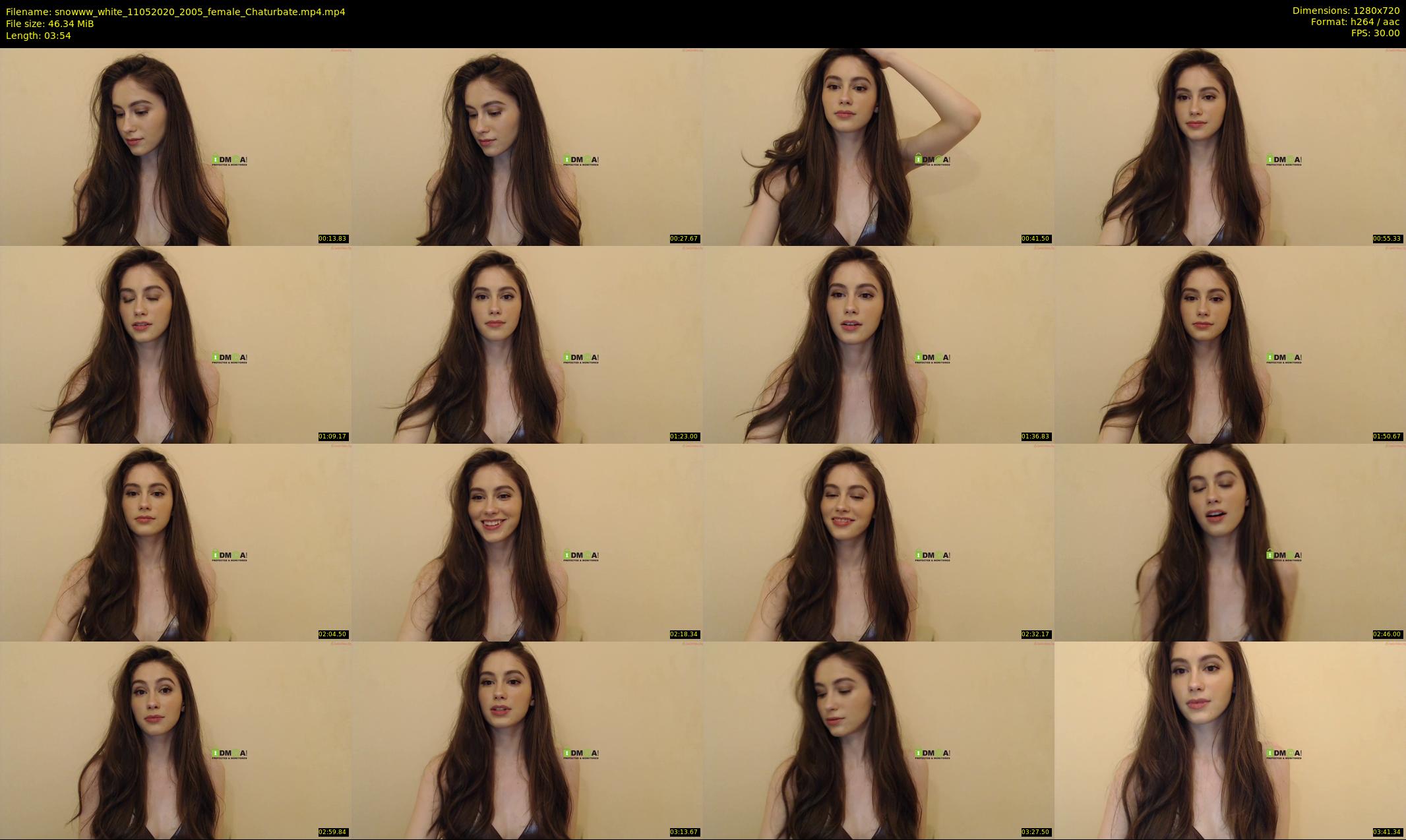 snowww_white — 4 minute Chaturbate female cam show recording, 720p, May 11, 2020