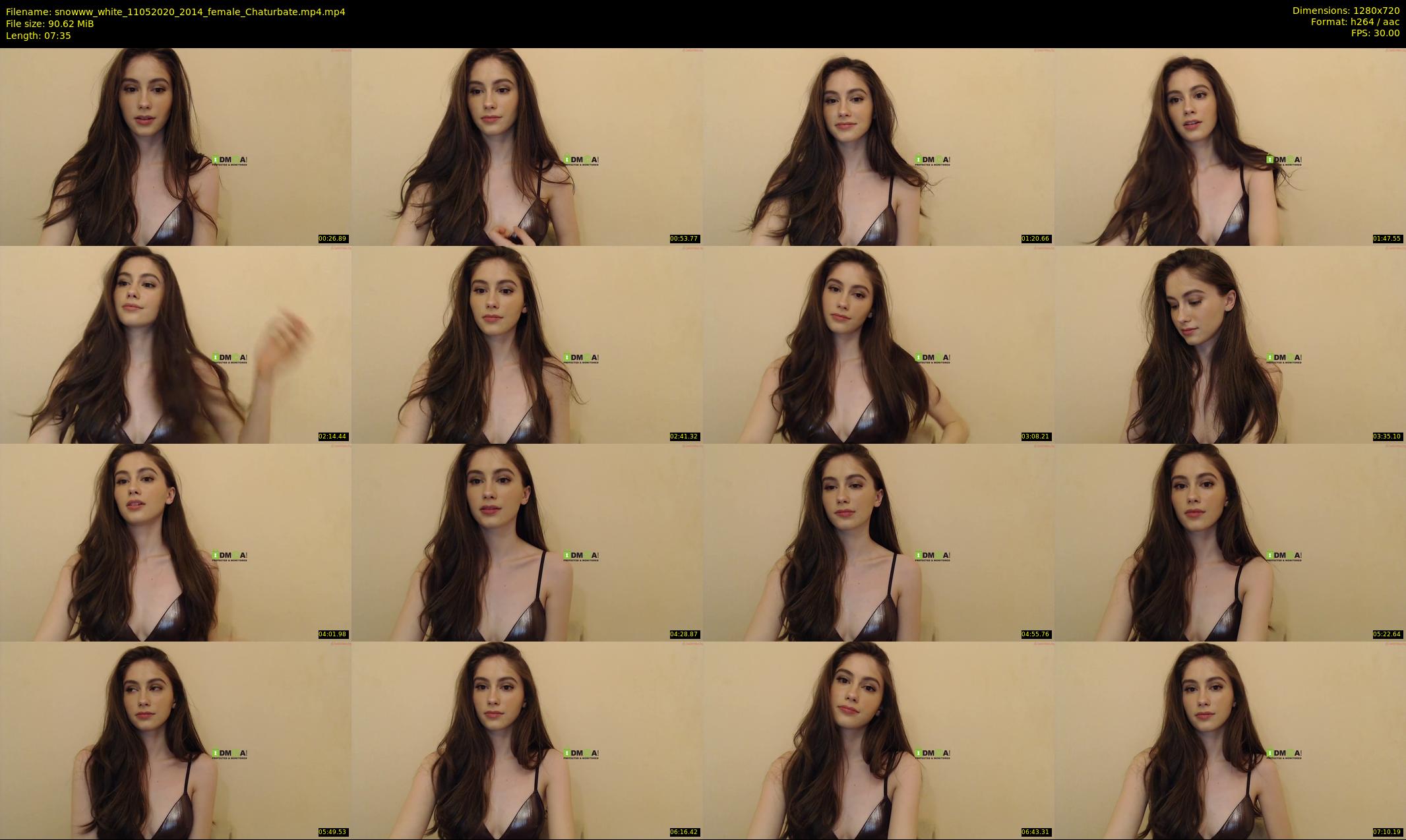 snowww_white — 8 minute Chaturbate female cam show recording, 720p, May 11, 2020