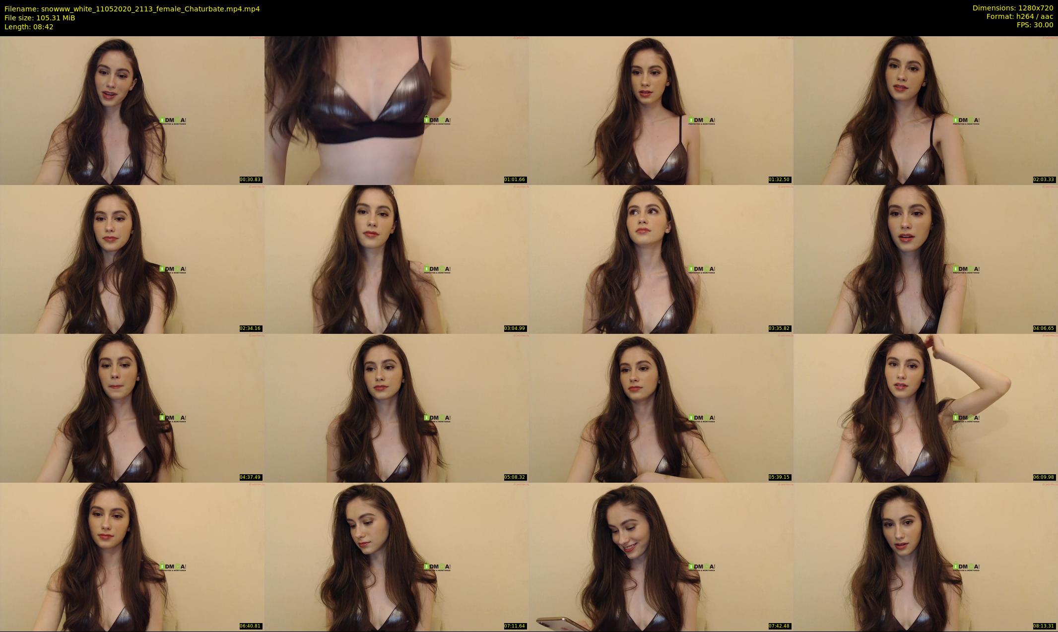 snowww_white — 9 minute Chaturbate female cam show recording, 720p, May 11, 2020