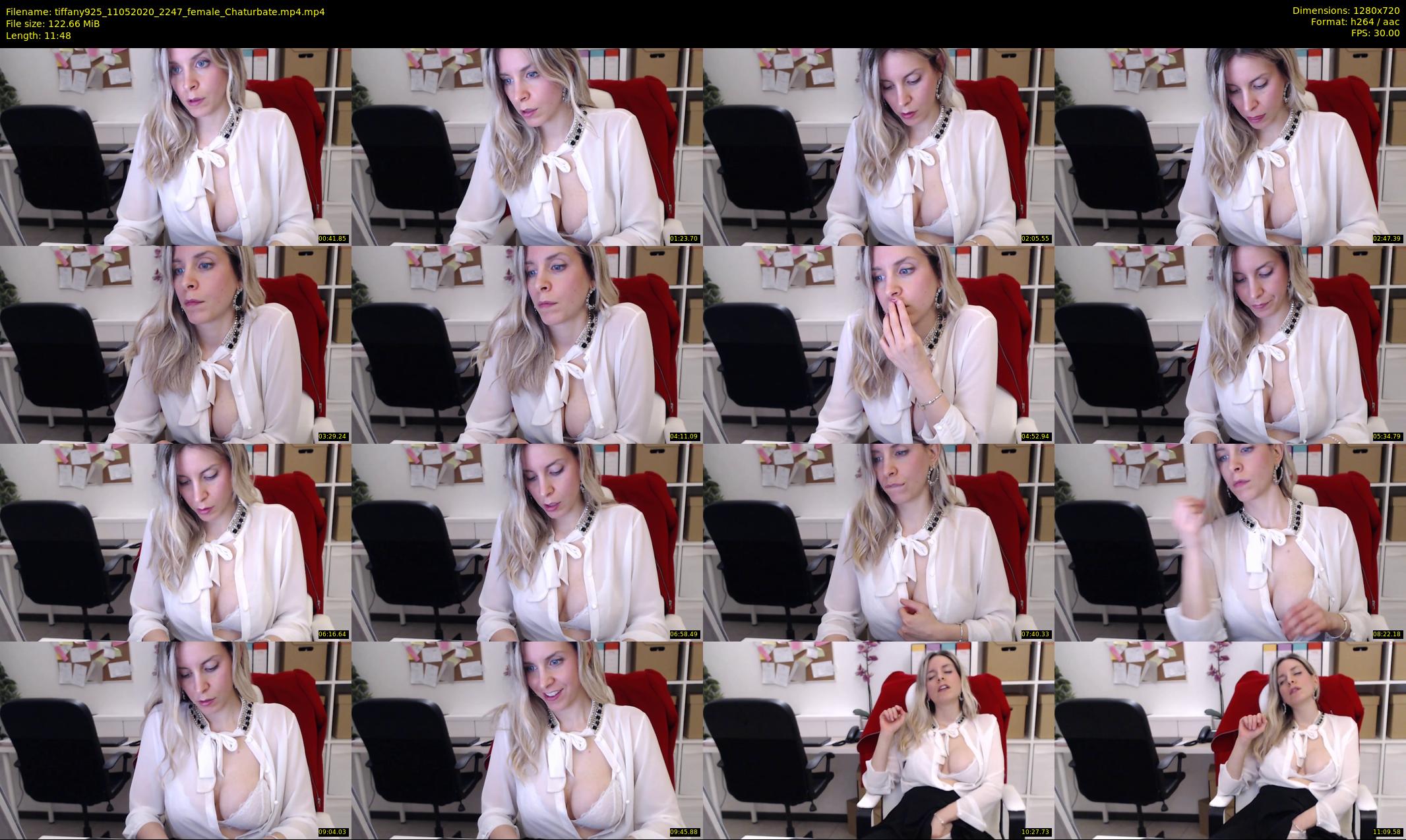 tiffany925 — 12 minute Chaturbate female cam show recording, 720p, May 11, 2020