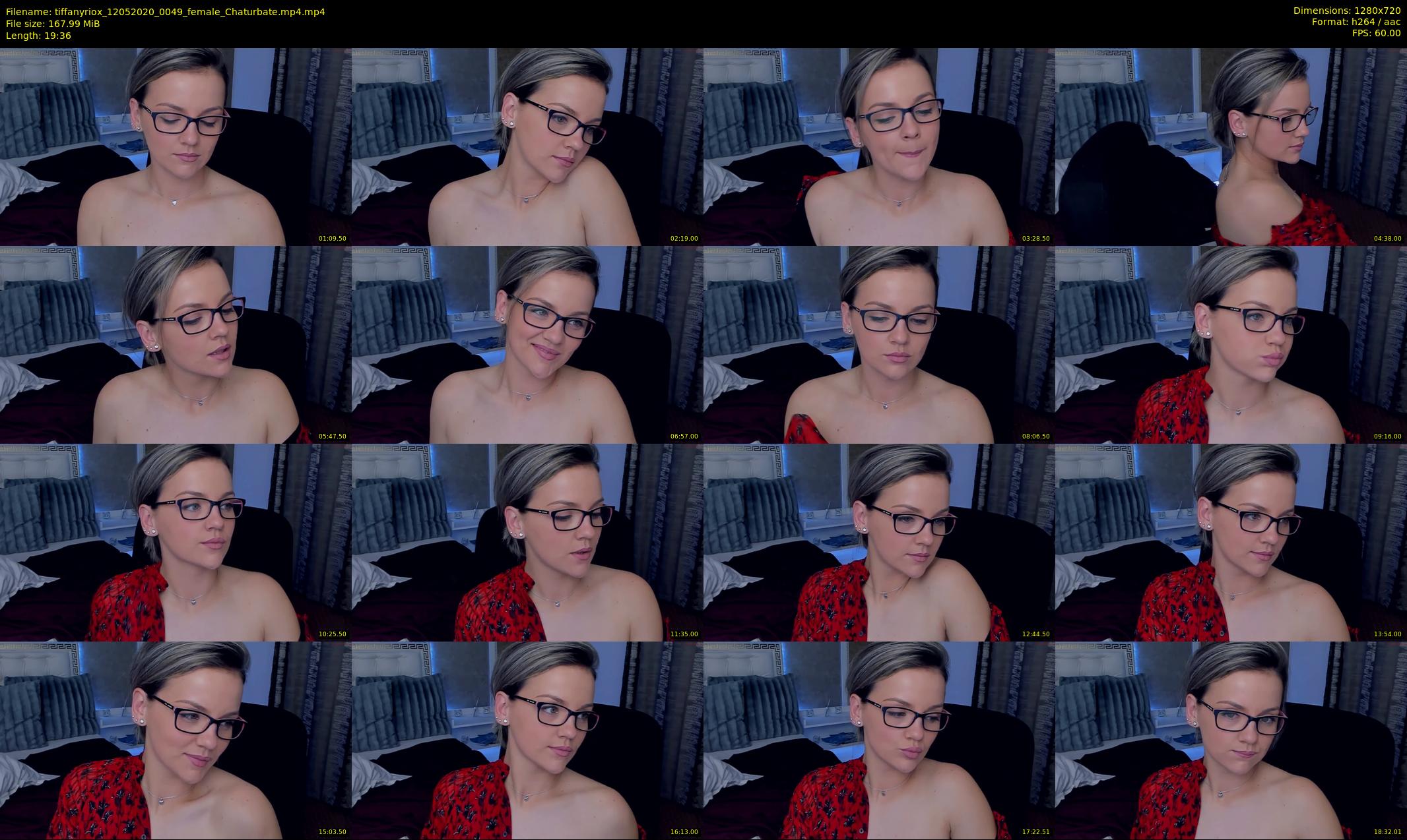 tiffanyriox — 20 minute Chaturbate female cam show recording, 720p, May 12, 2020