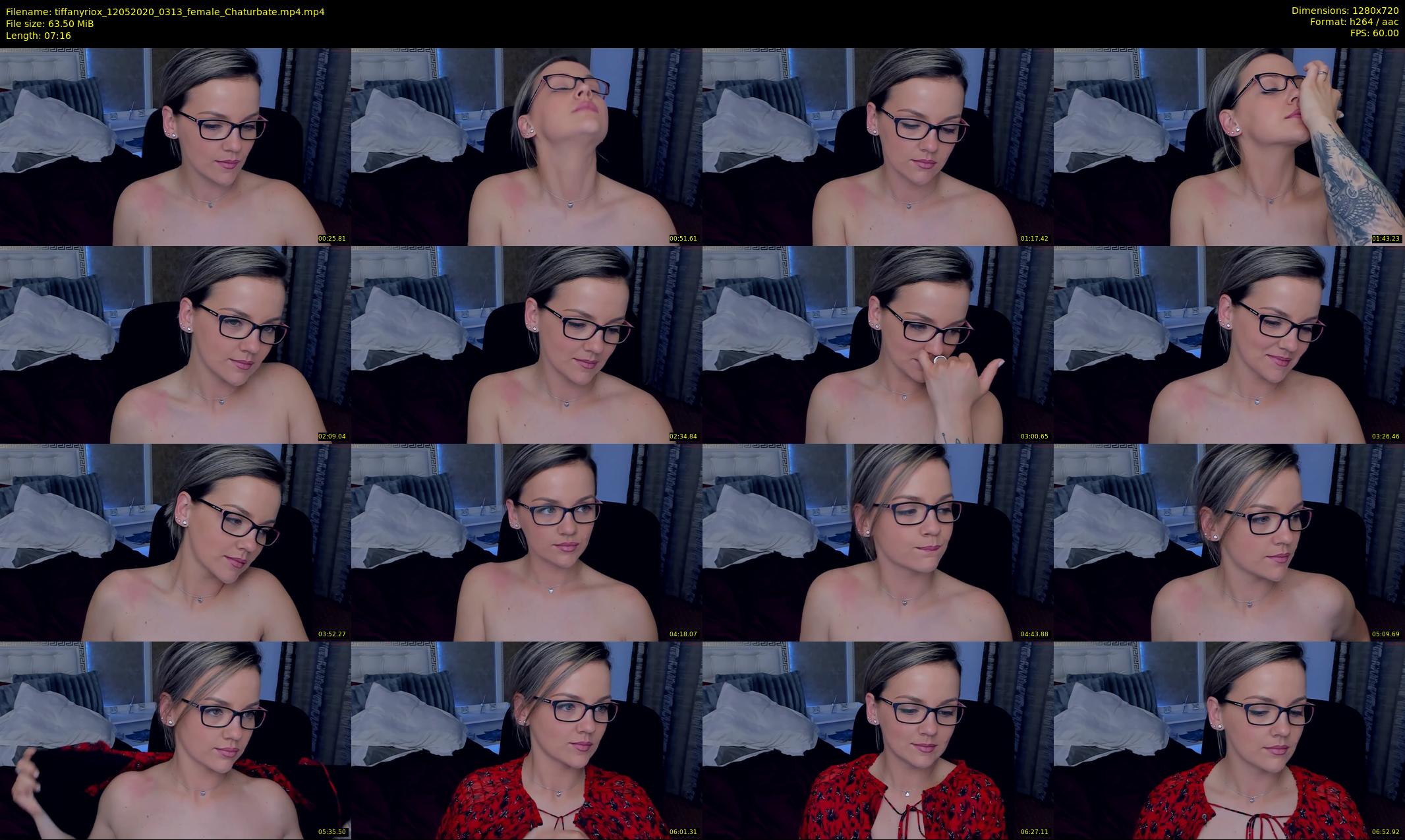 tiffanyriox — 8 minute Chaturbate female cam show recording, 720p, May 12, 2020