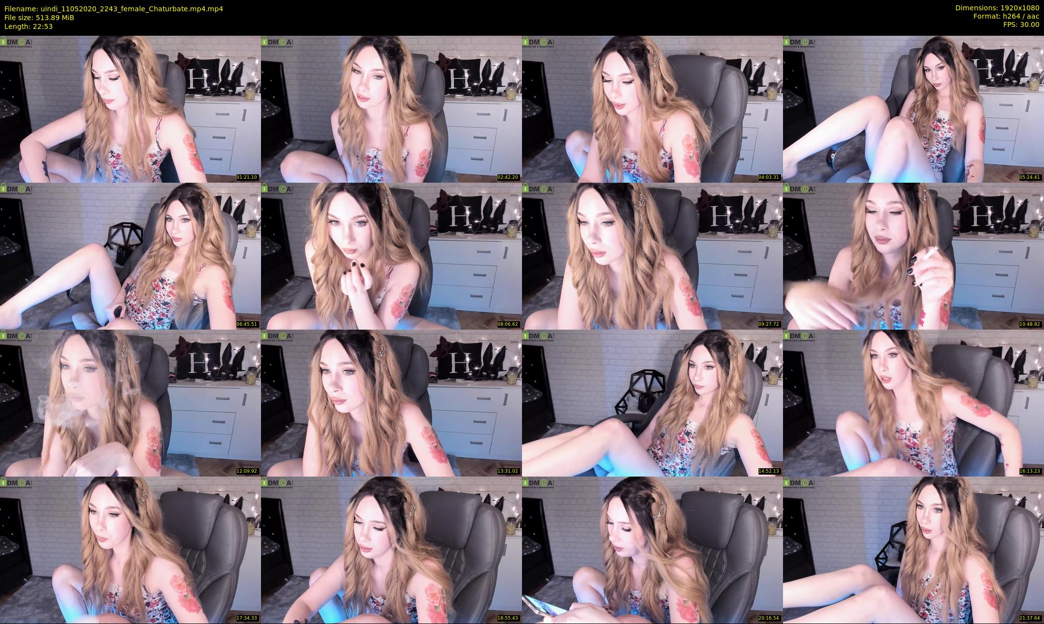 uindi — 23 minute Chaturbate female cam show recording, 1080p, May 11, 2020