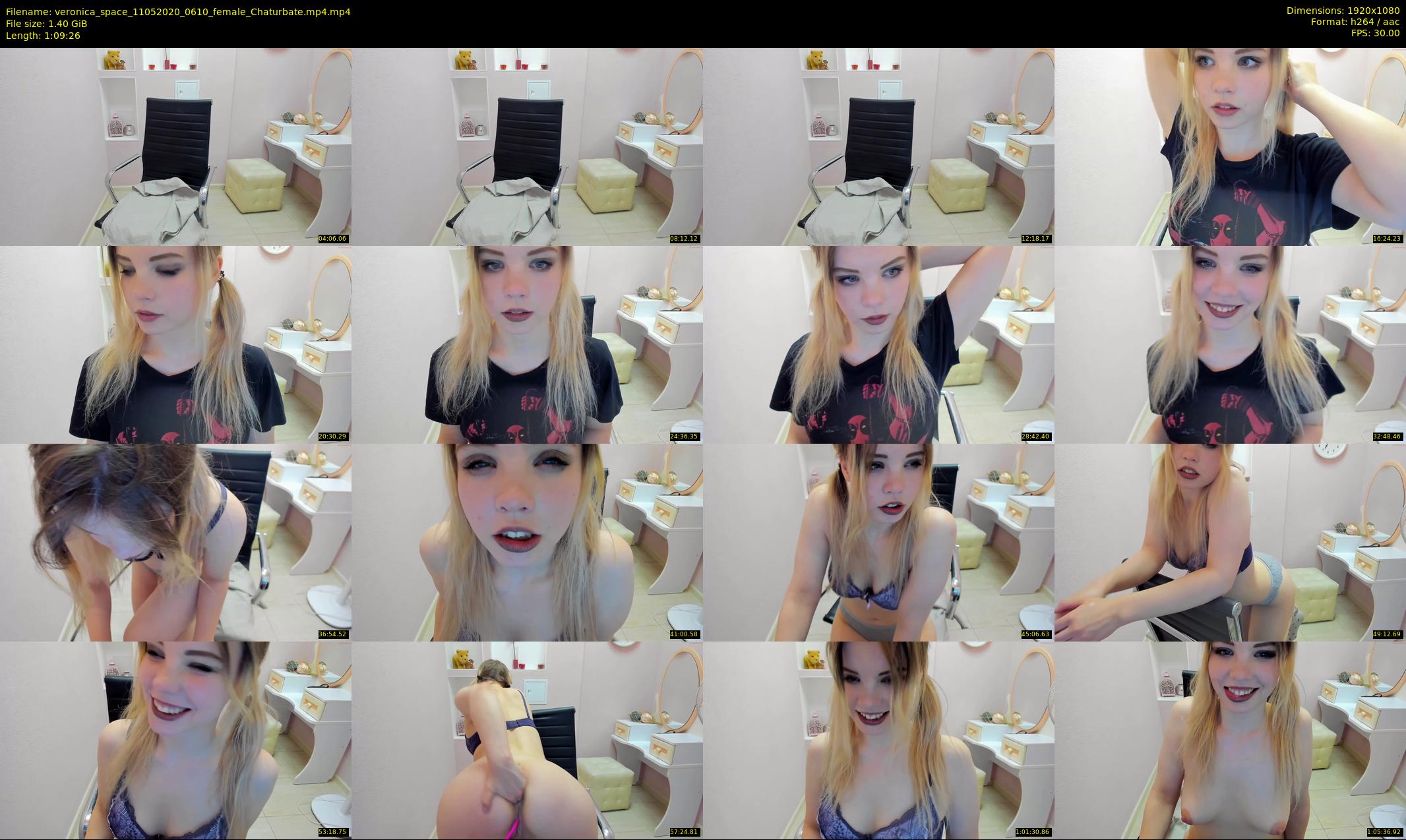 veronica_space — 70 minute Chaturbate female cam show recording, 1080p, May 11, 2020