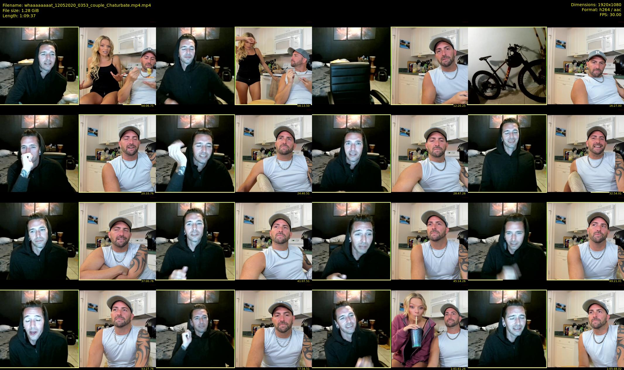 whaaaaaaaat — 70 minute Chaturbate couple cam show recording, 1080p, May 12, 2020