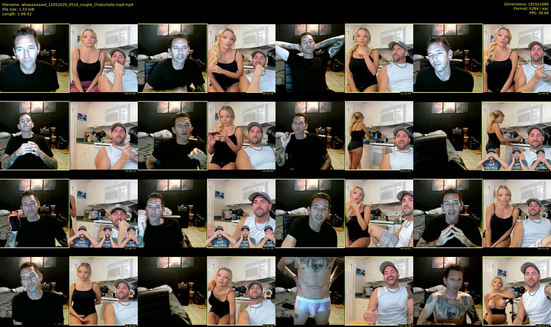whaaaaaaaat — 70 minute Chaturbate couple cam show recording, 1080p, May 12, 2020