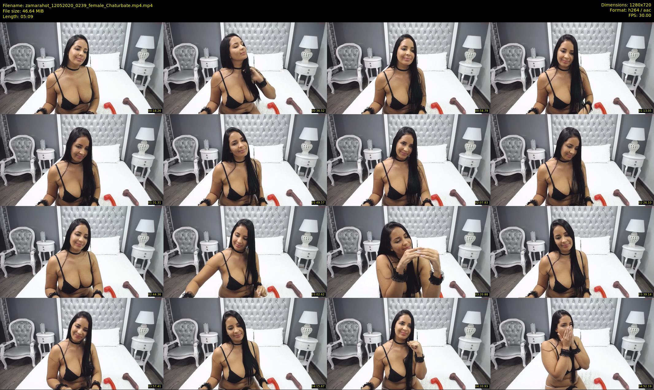 zamarahot — 6 minute Chaturbate female cam show recording, 720p, May 12, 2020