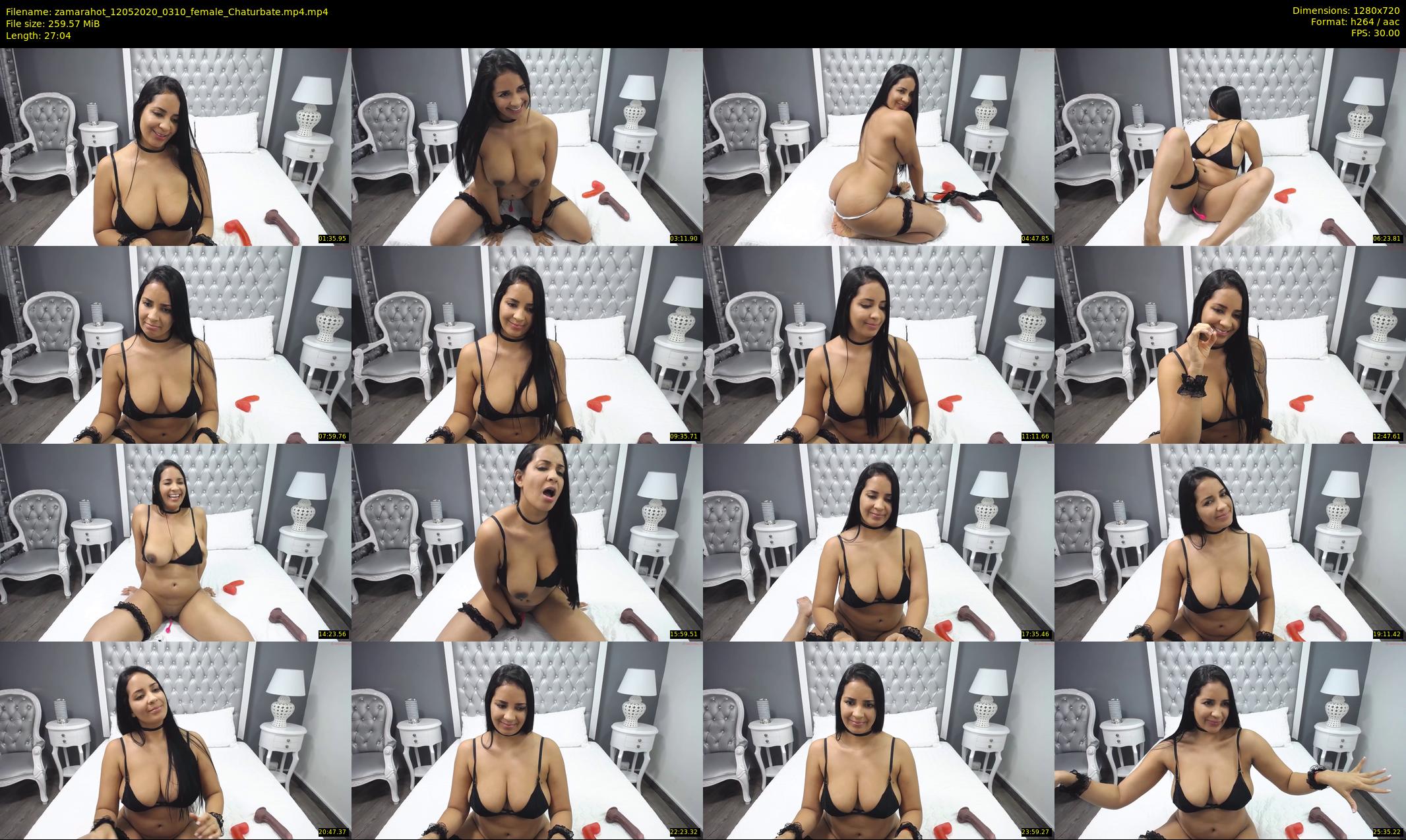 zamarahot — 28 minute Chaturbate female cam show recording, 720p, May 12, 2020