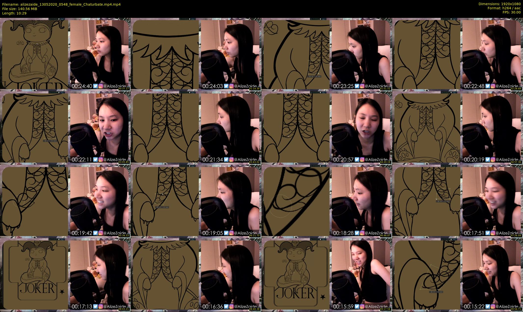 alizezaide — 11 minute Chaturbate female cam show recording, 1080p, May 13, 2020