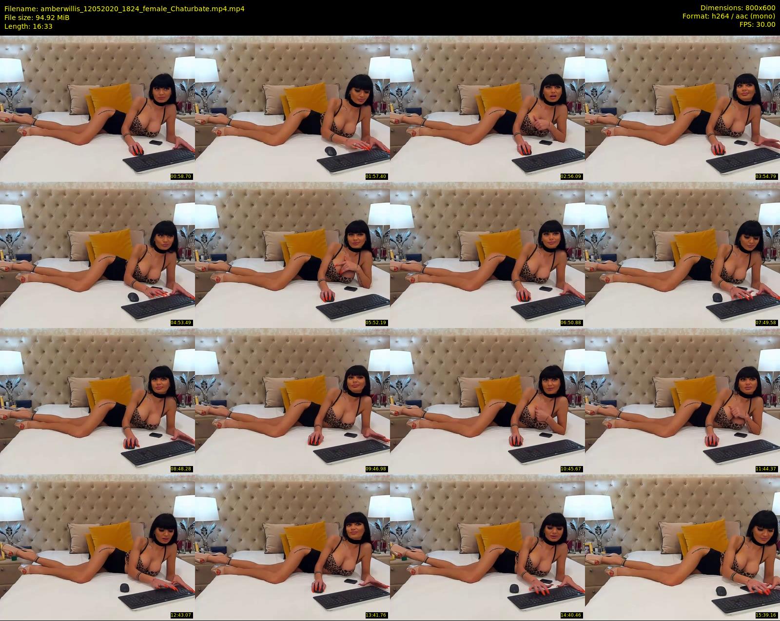 amberwillis — 17 minute Chaturbate female cam show recording, 480p, May 12, 2020