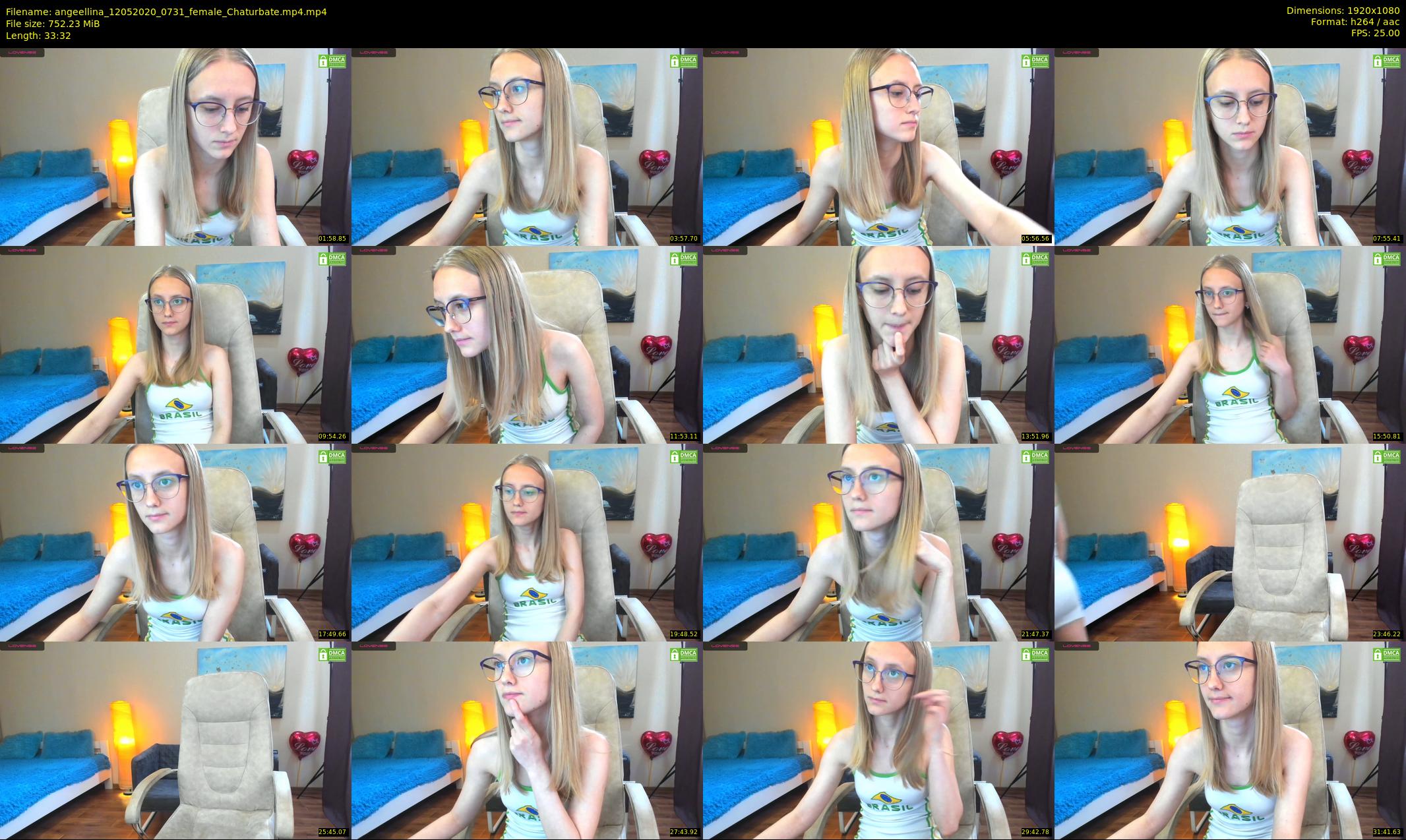 angeellina — 34 minute Chaturbate female cam show recording, 1080p, May 12, 2020