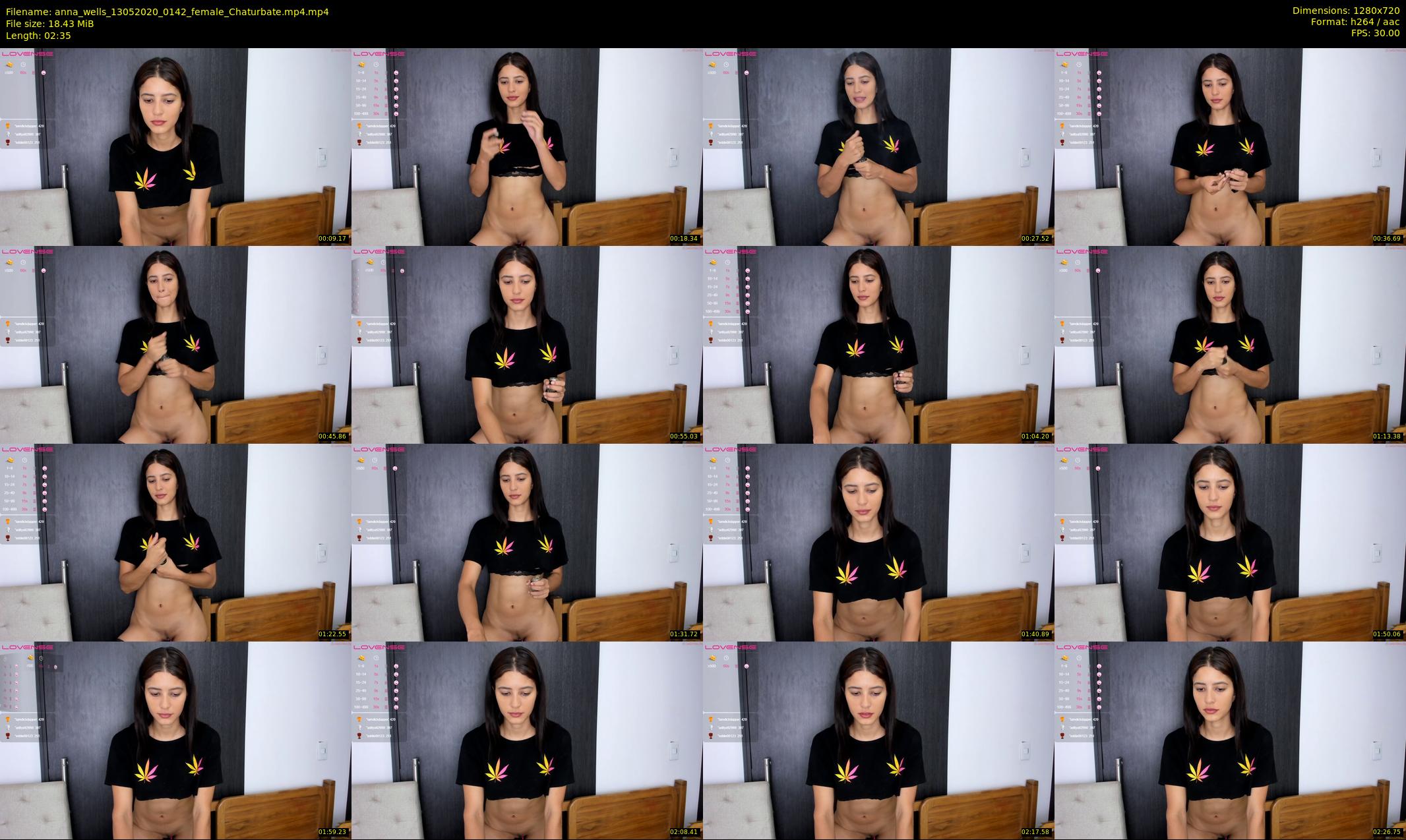 anna_wells — 3 minute Chaturbate female cam show recording, 720p, May 13, 2020