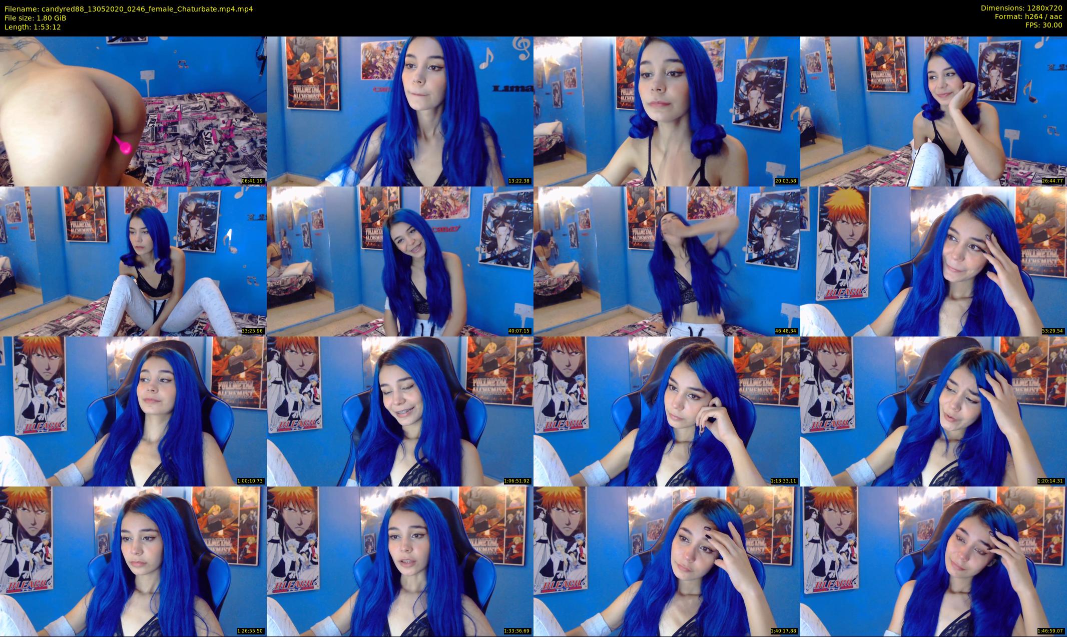 candyred88 — 114 minute Chaturbate female cam show recording, 720p, May 13, 2020