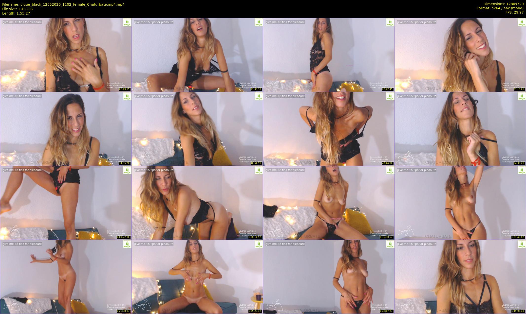 cique_black — 116 minute Chaturbate female cam show recording, 720p, May 12, 2020
