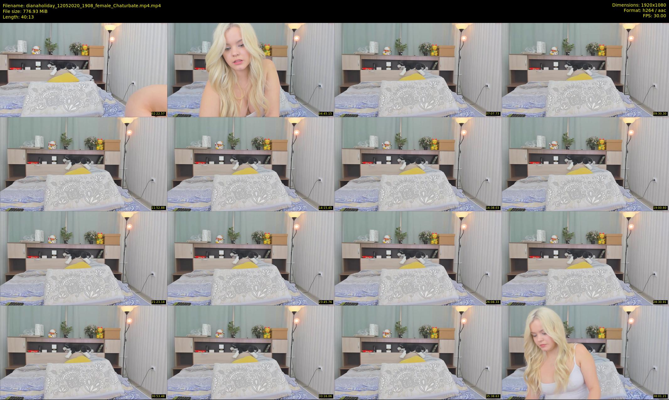 dianaholiday — 41 minute Chaturbate female cam show recording, 1080p, May 12, 2020
