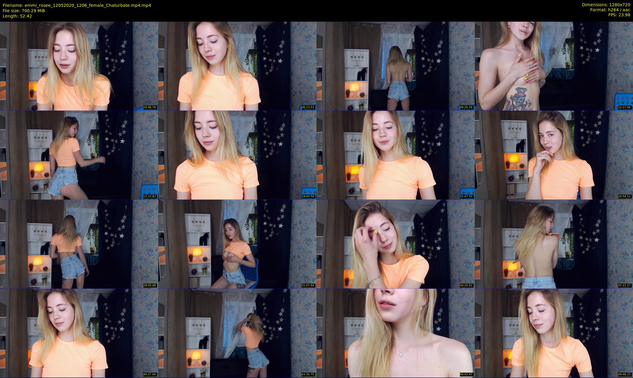 emmi_rosee — 53 minute Chaturbate female cam show recording, 720p, May 12, 2020