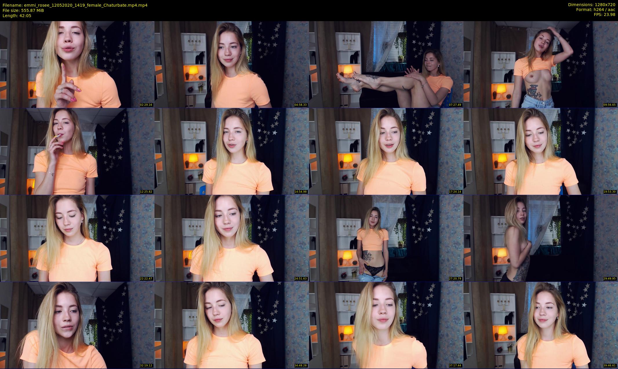 emmi_rosee — 43 minute Chaturbate female cam show recording, 720p, May 12, 2020