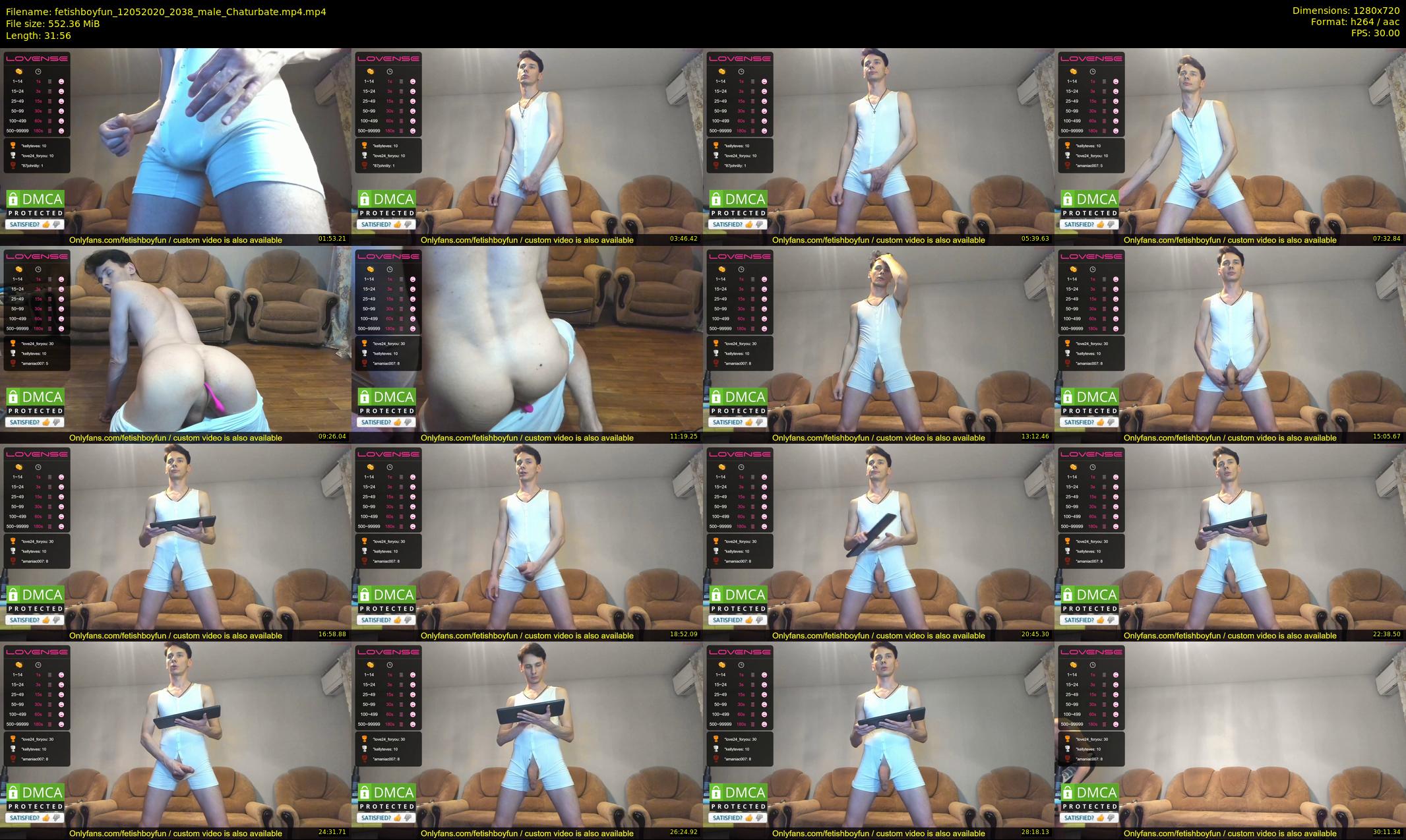 fetishboyfun — 32 minute Chaturbate male cam show recording, 720p, May 12, 2020
