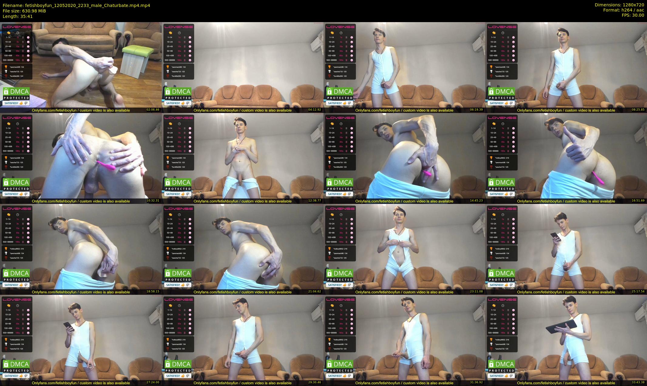 fetishboyfun — 36 minute Chaturbate male cam show recording, 720p, May 12, 2020