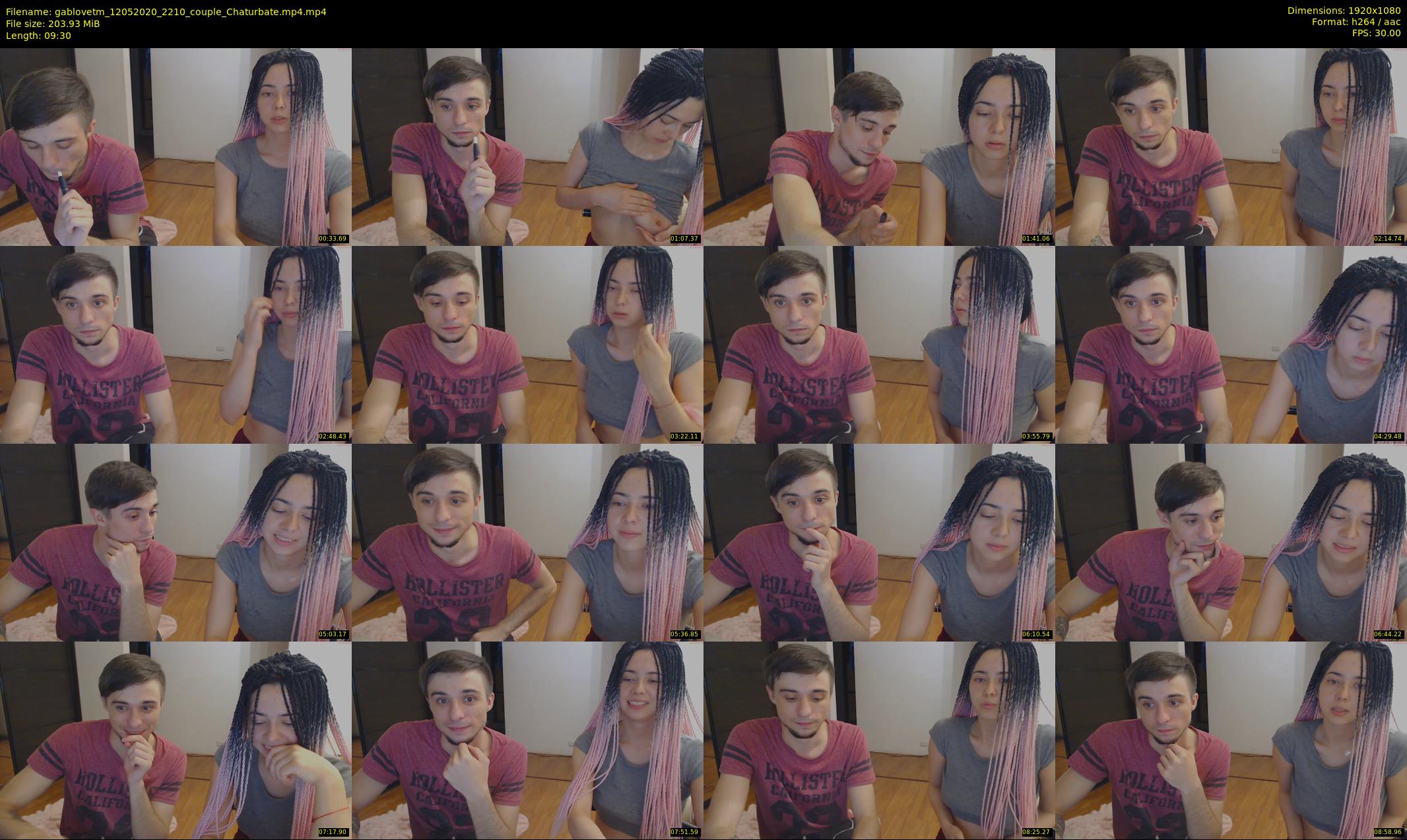 gablovetm — 10 minute Chaturbate couple cam show recording, 1080p, May 12, 2020