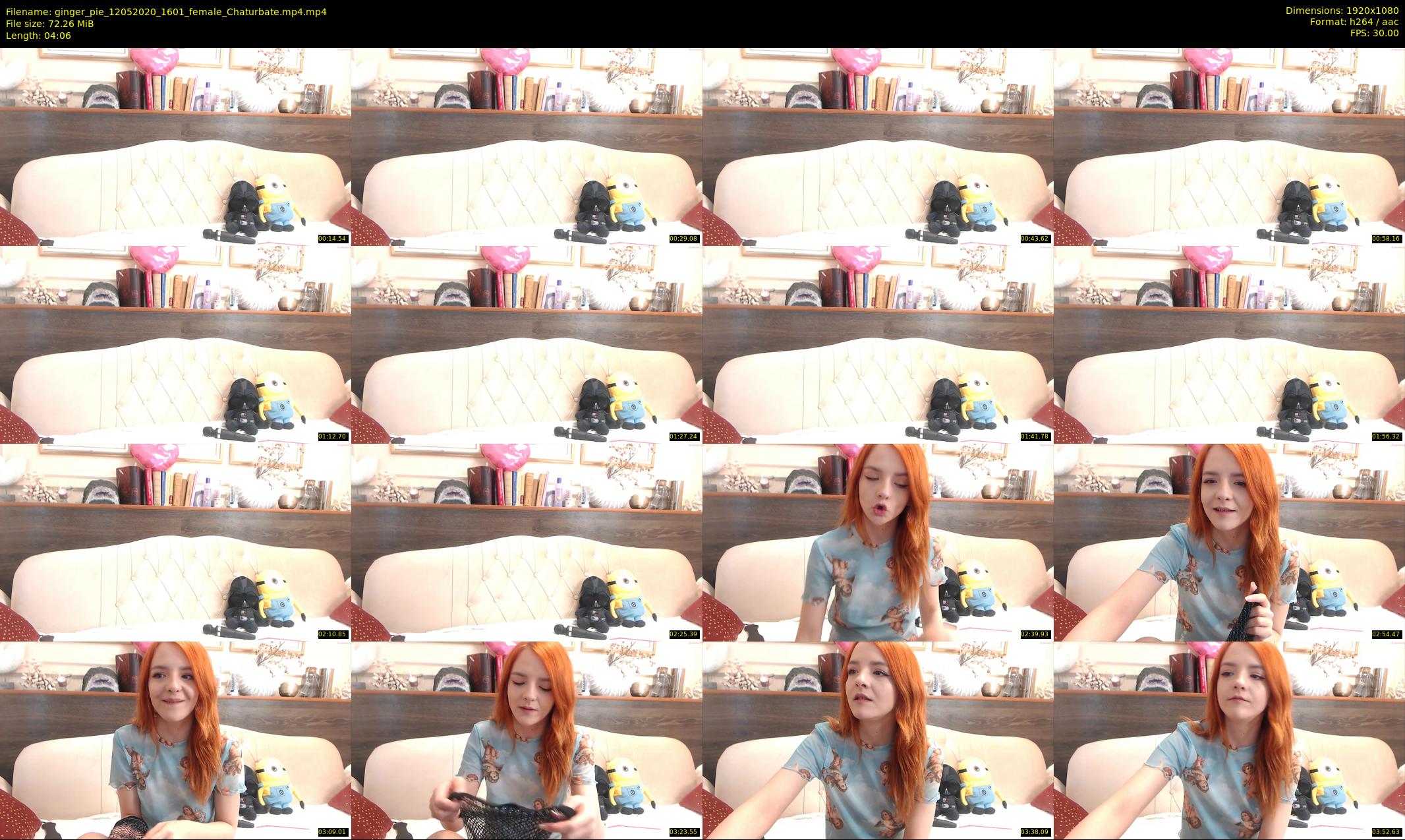 ginger_pie — 5 minute Chaturbate female cam show recording, 1080p, May 12, 2020
