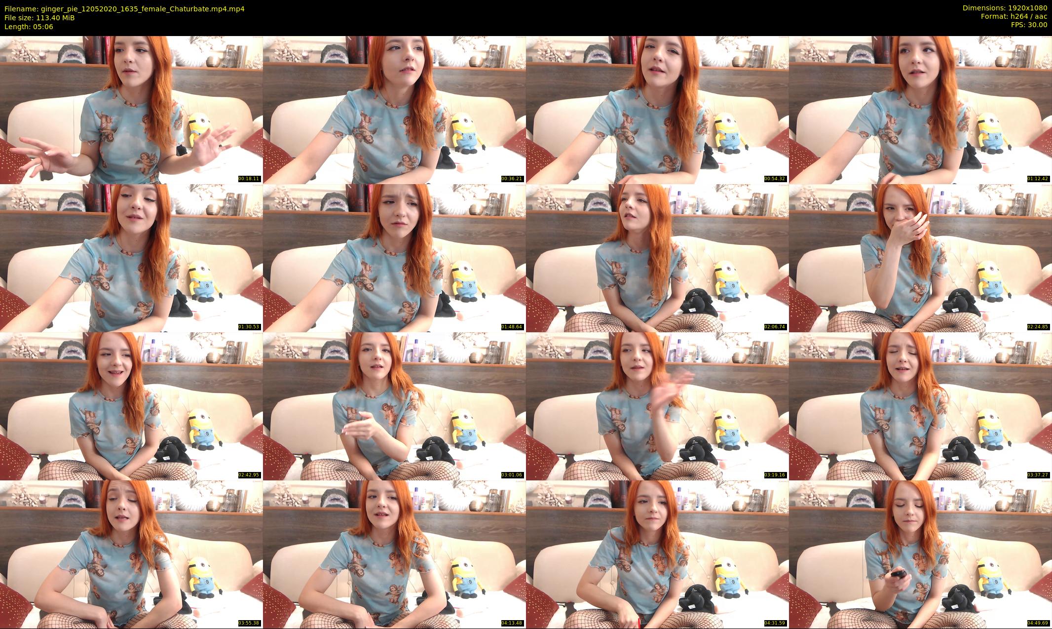 ginger_pie — 6 minute Chaturbate female cam show recording, 1080p, May 12, 2020