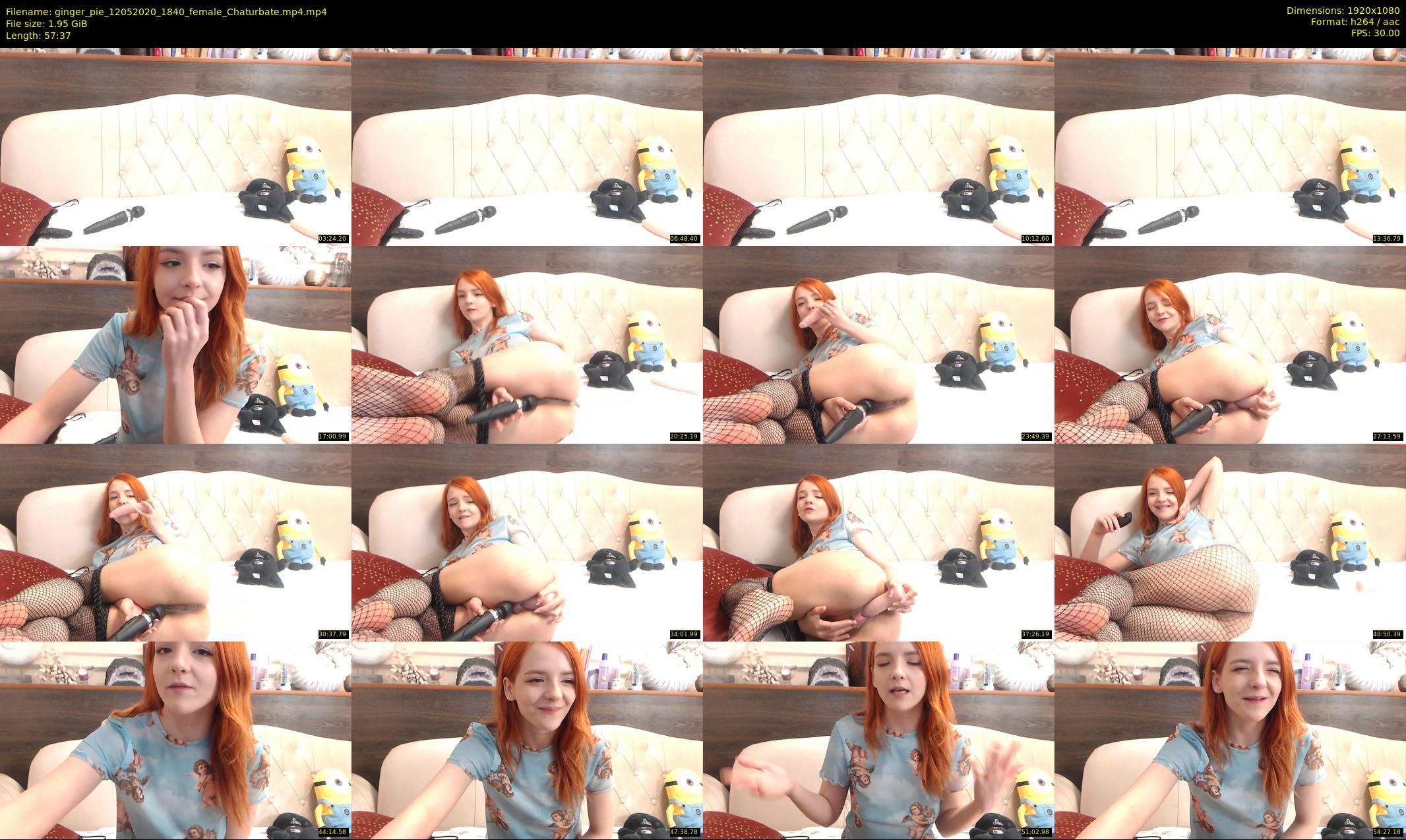 ginger_pie — 58 minute Chaturbate female cam show recording, 1080p, May 12, 2020