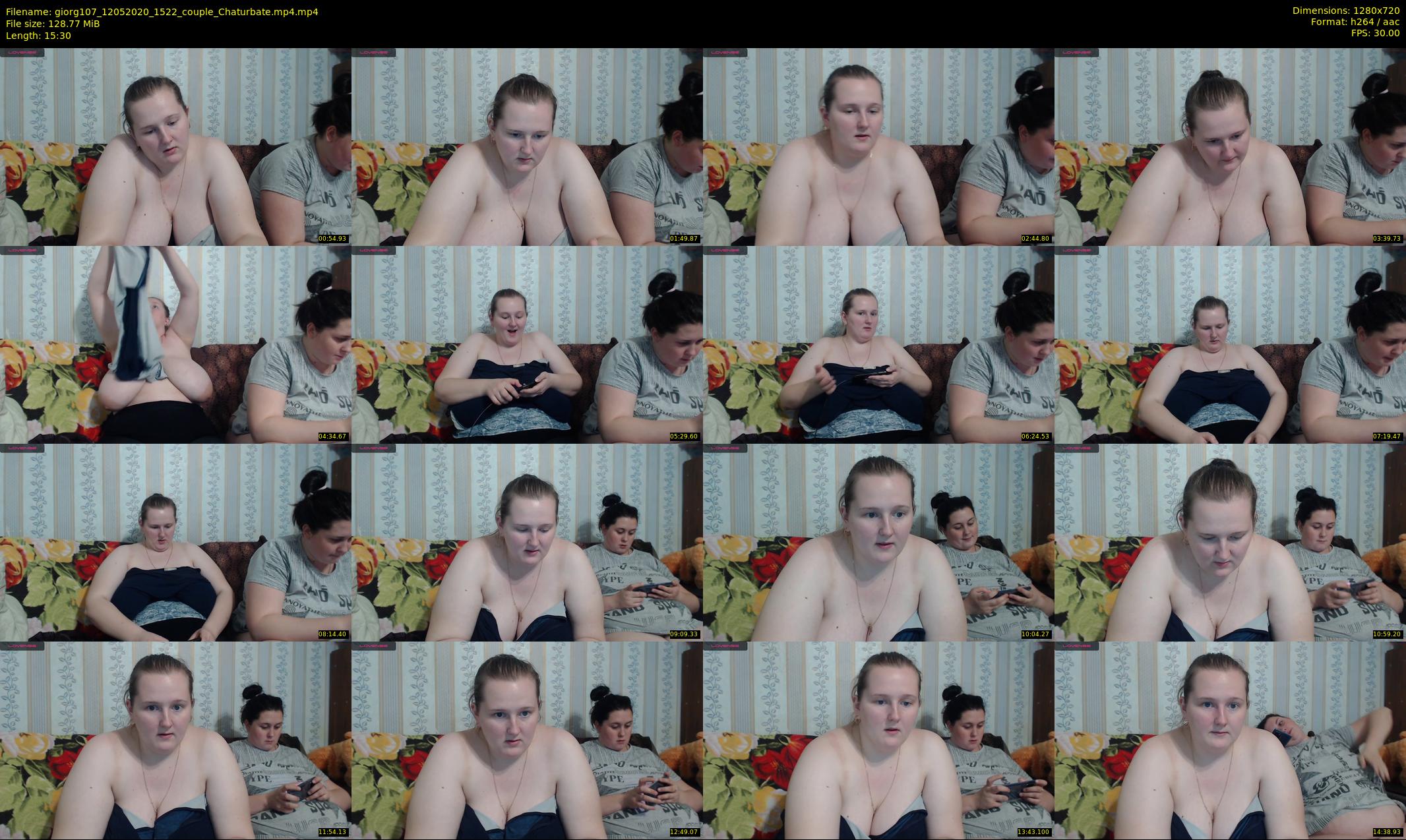 giorg107 — 16 minute Chaturbate couple cam show recording, 720p, May 12, 2020