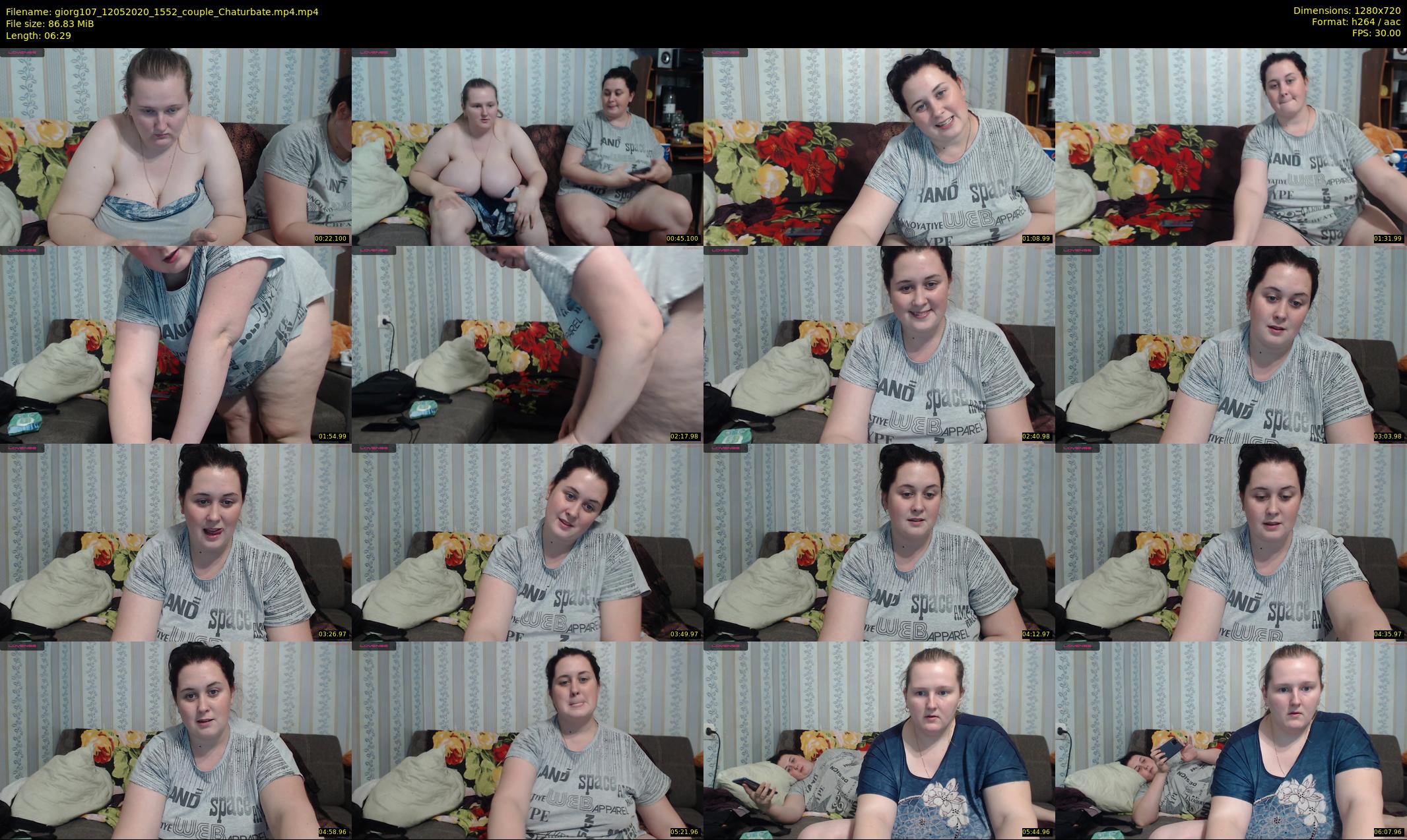 giorg107 — 7 minute Chaturbate couple cam show recording, 720p, May 12, 2020