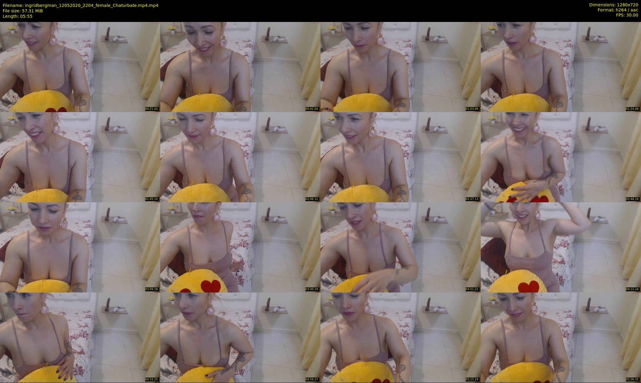 ingridbergman — 6 minute Chaturbate female cam show recording, 720p, May 12, 2020