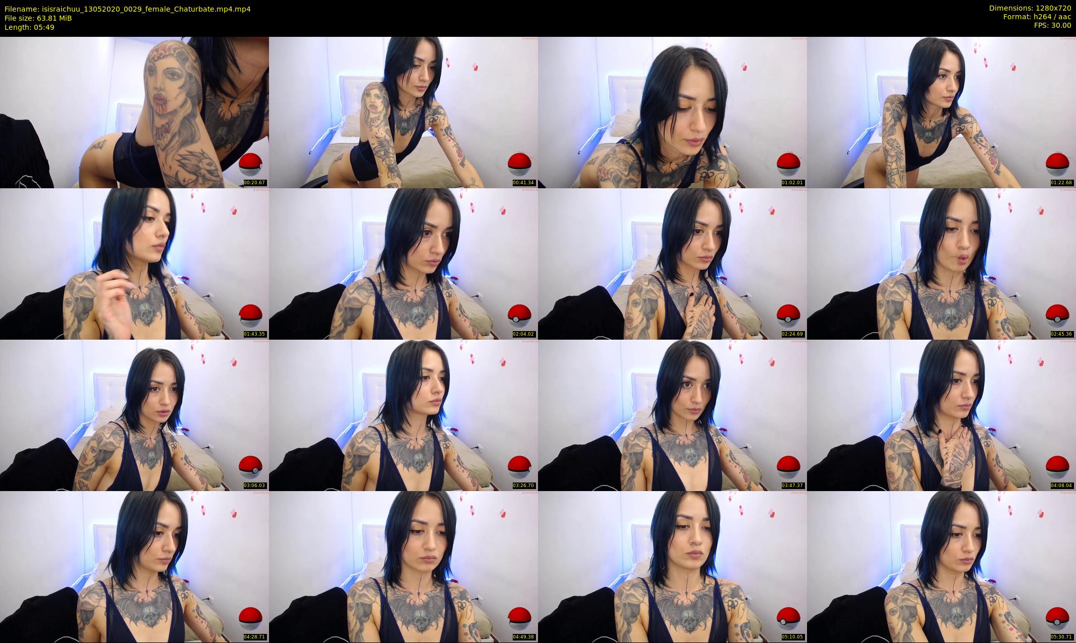 isisraichuu — 6 minute Chaturbate female cam show recording, 720p, May 13, 2020