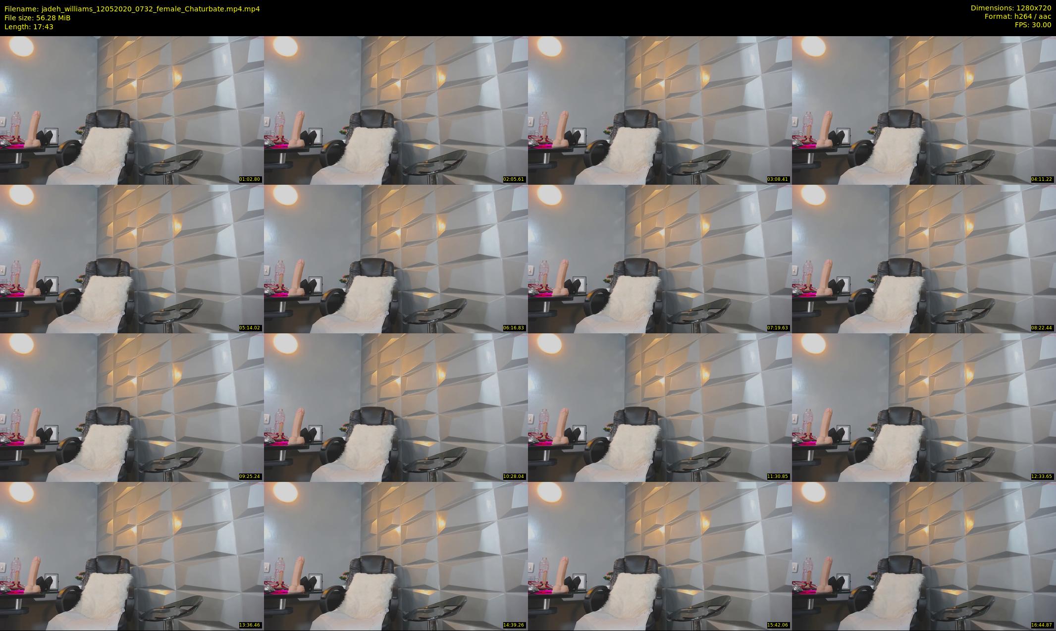 jadeh_williams — 18 minute Chaturbate female cam show recording, 720p, May 12, 2020